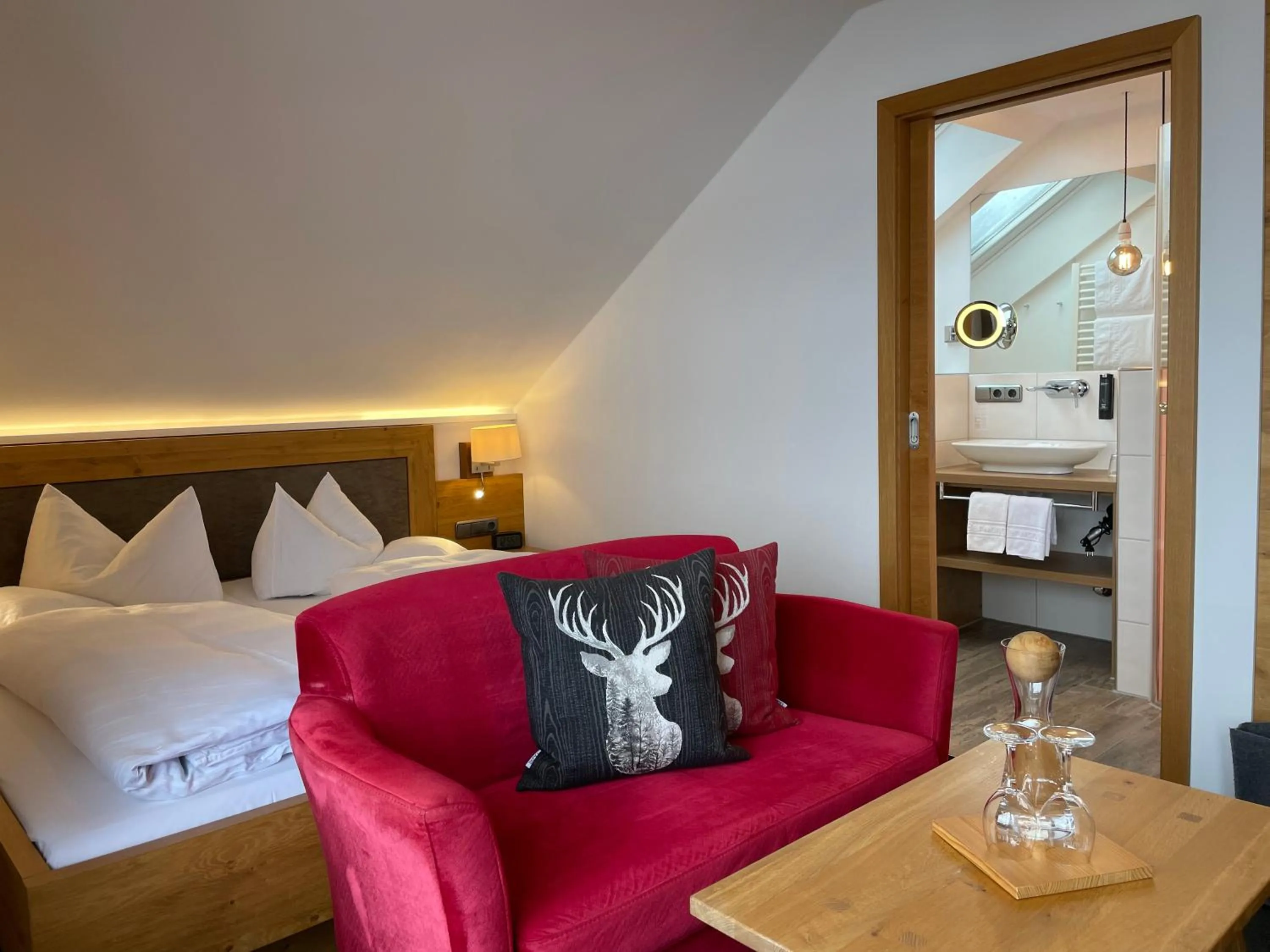 Photo of the whole room, Bed in Wohlfühlhotel Berwanger Hof