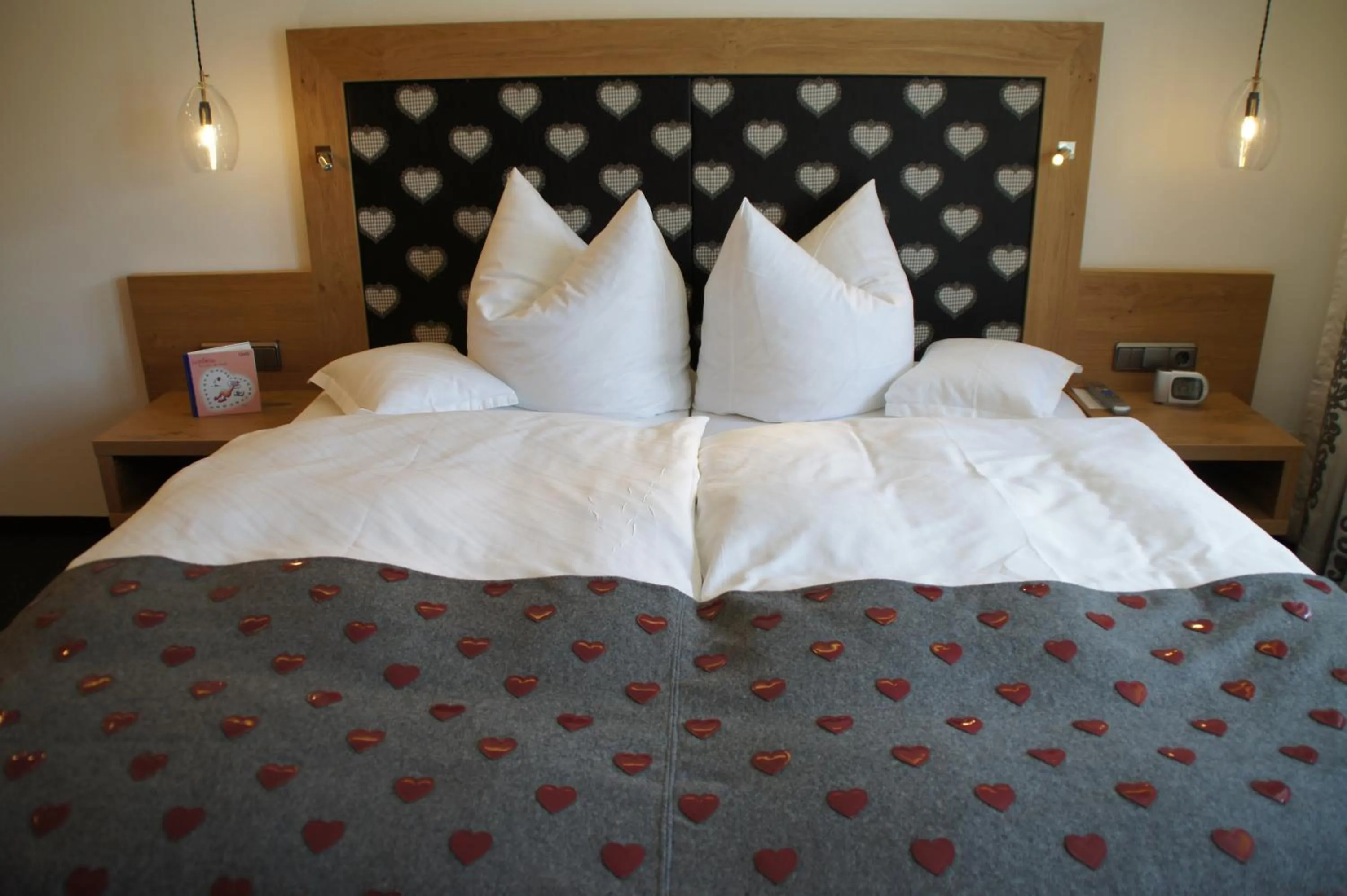 Bed in Wohlfühlhotel Berwanger Hof