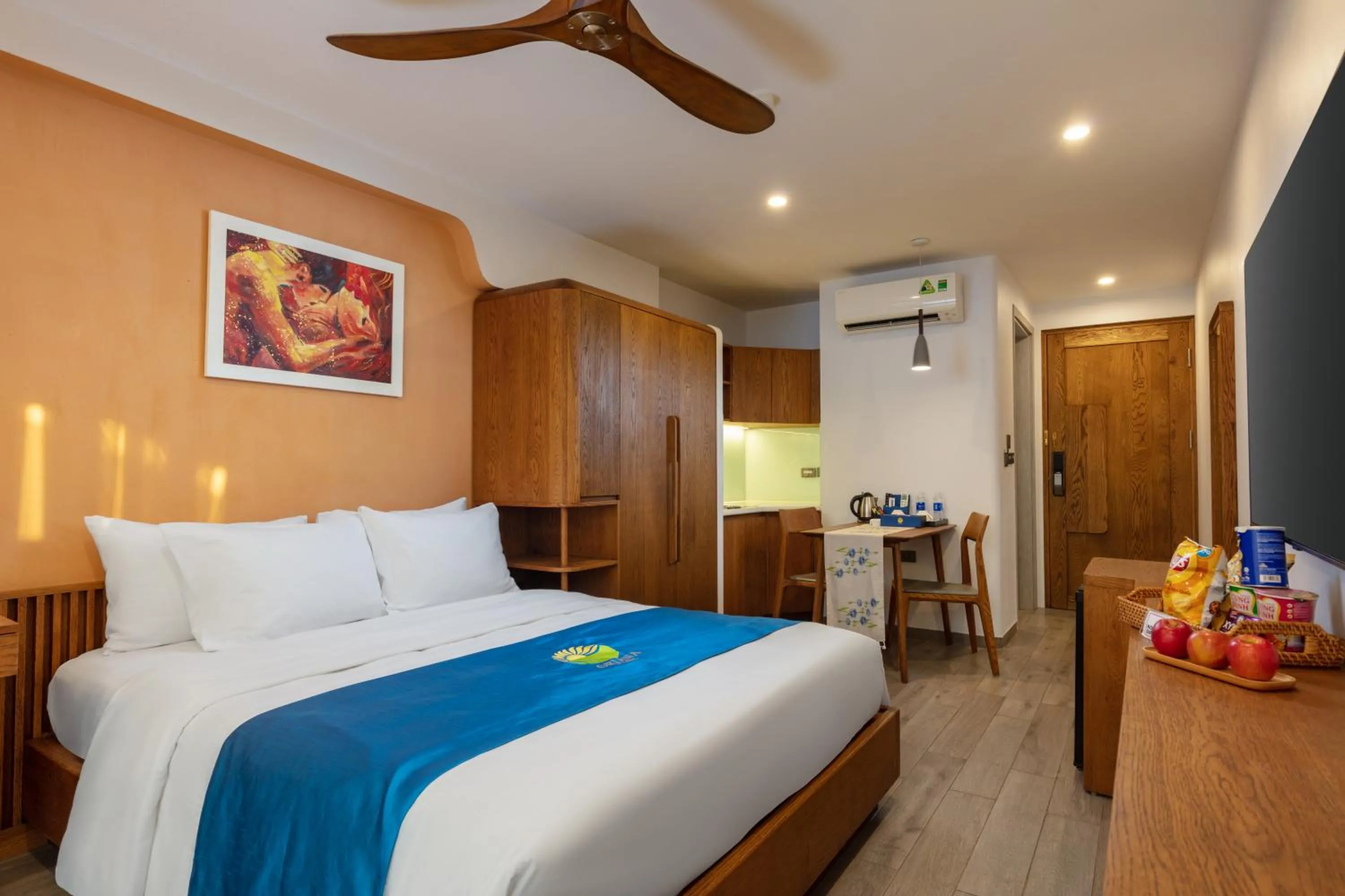 Bed in Oriana Hotel & Apartment