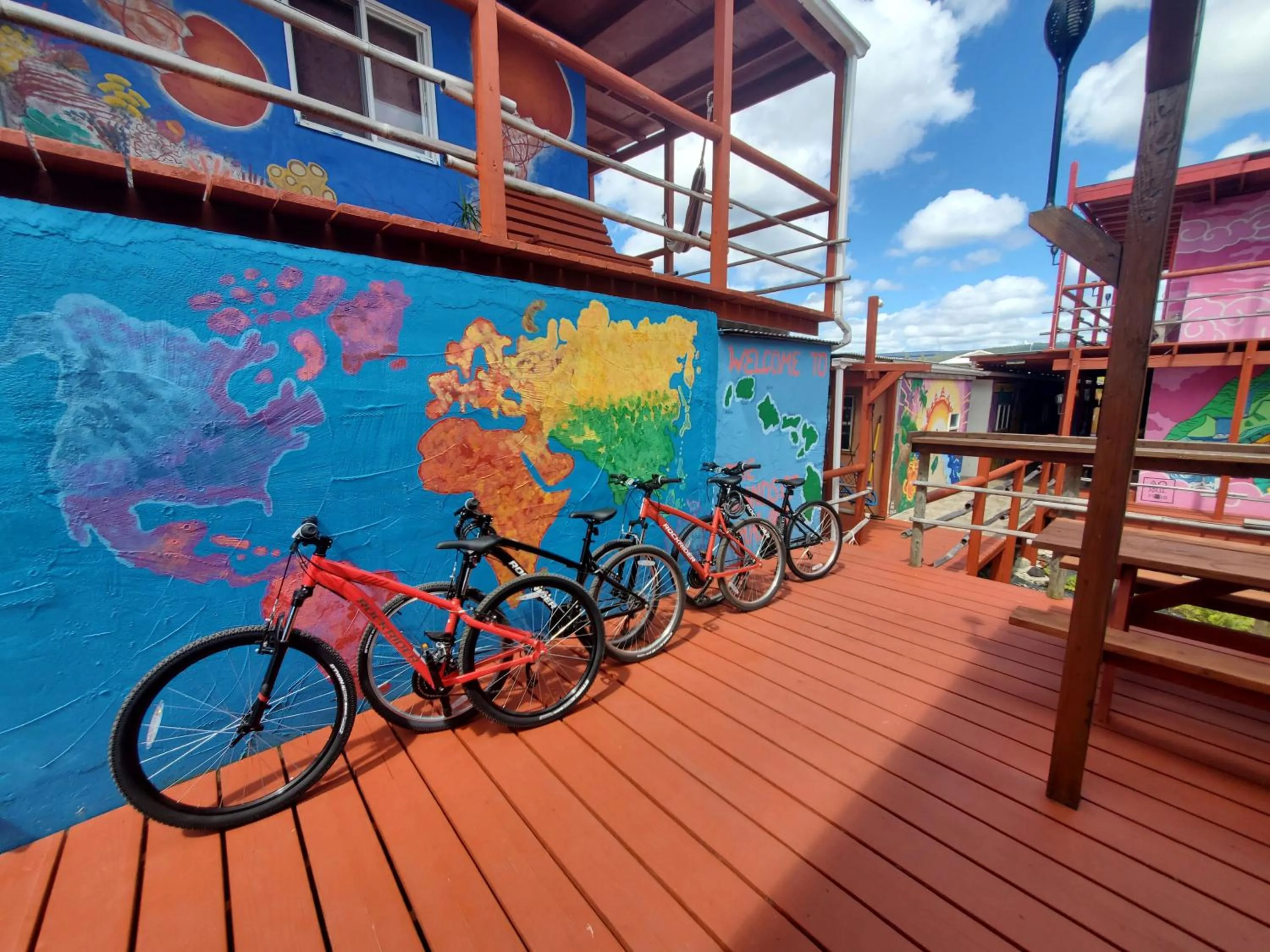 Cycling in Open Gate Hostel Hawaii