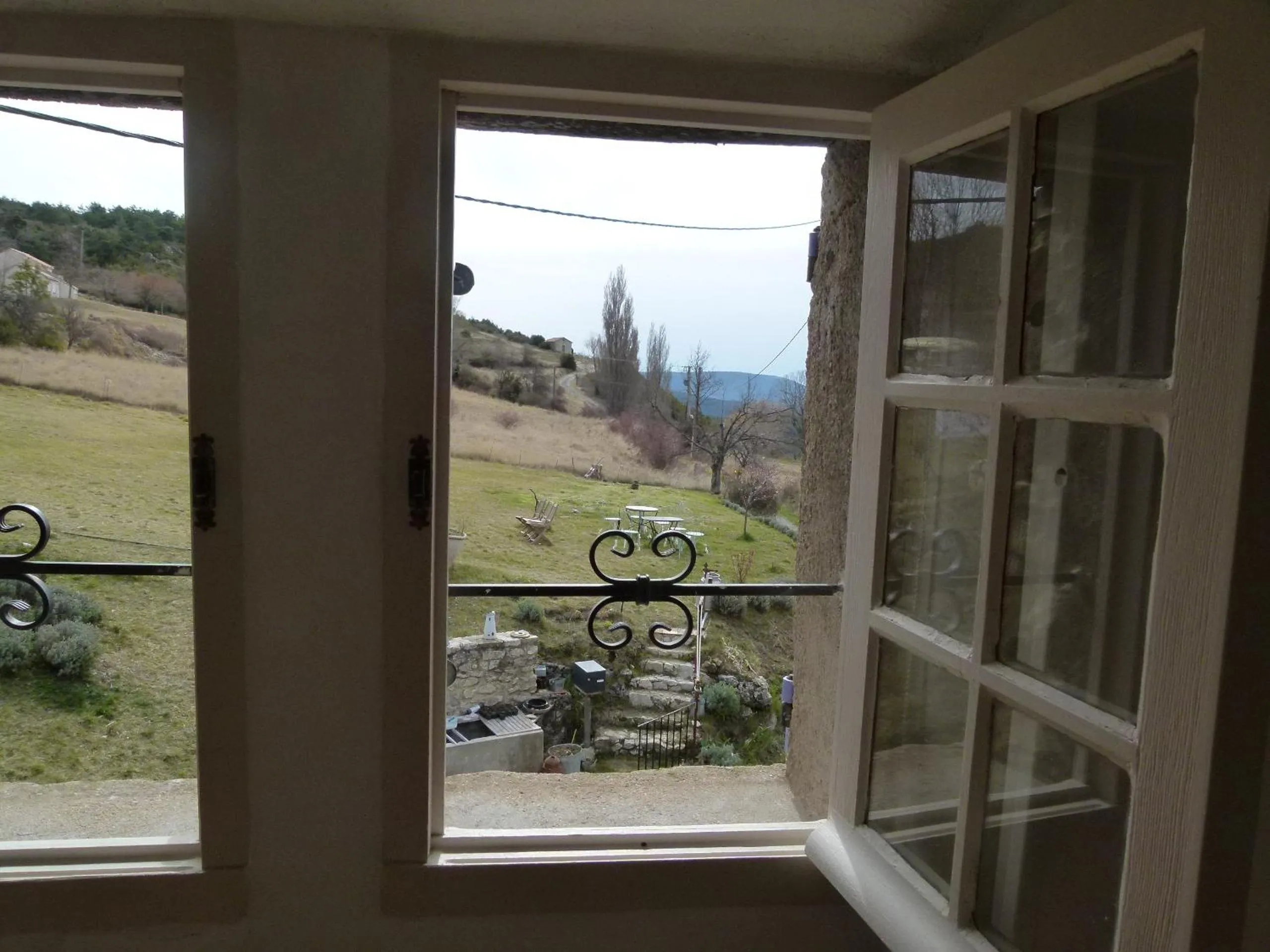 Garden view in chambre campagnarde