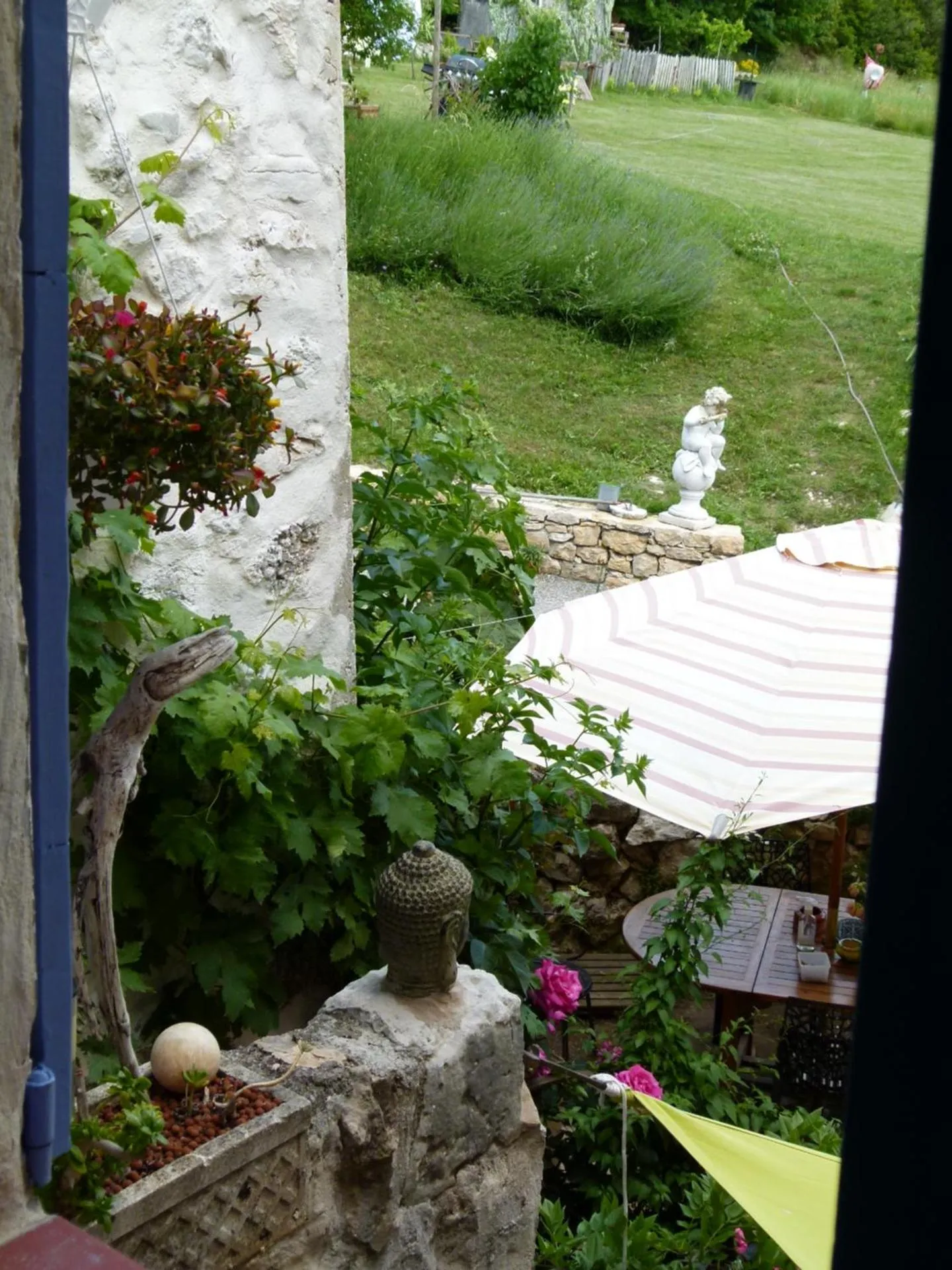 Garden in chambre campagnarde