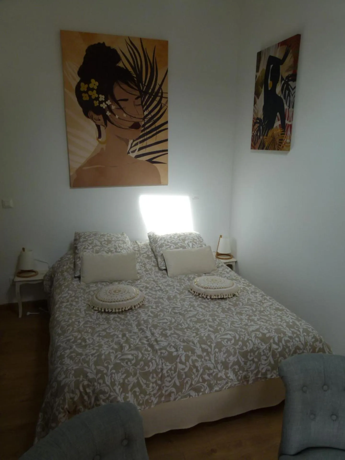 Bed in chambre campagnarde