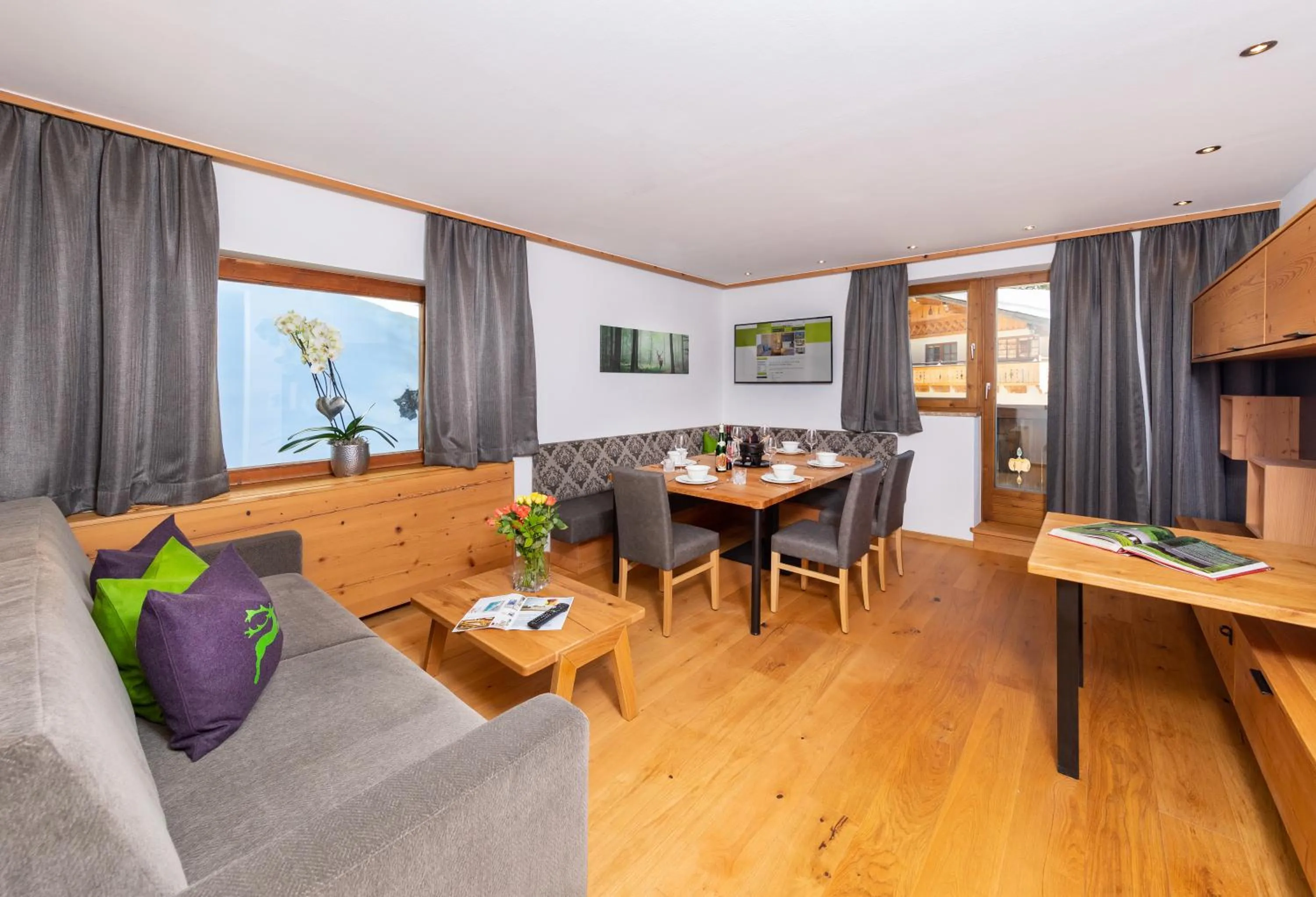 Living room in Das Grünholz Aparthotel