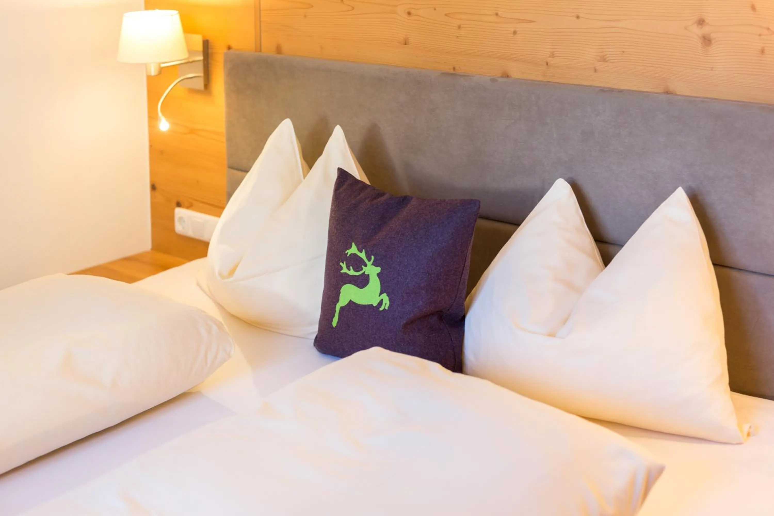 Bed in Das Grünholz Aparthotel