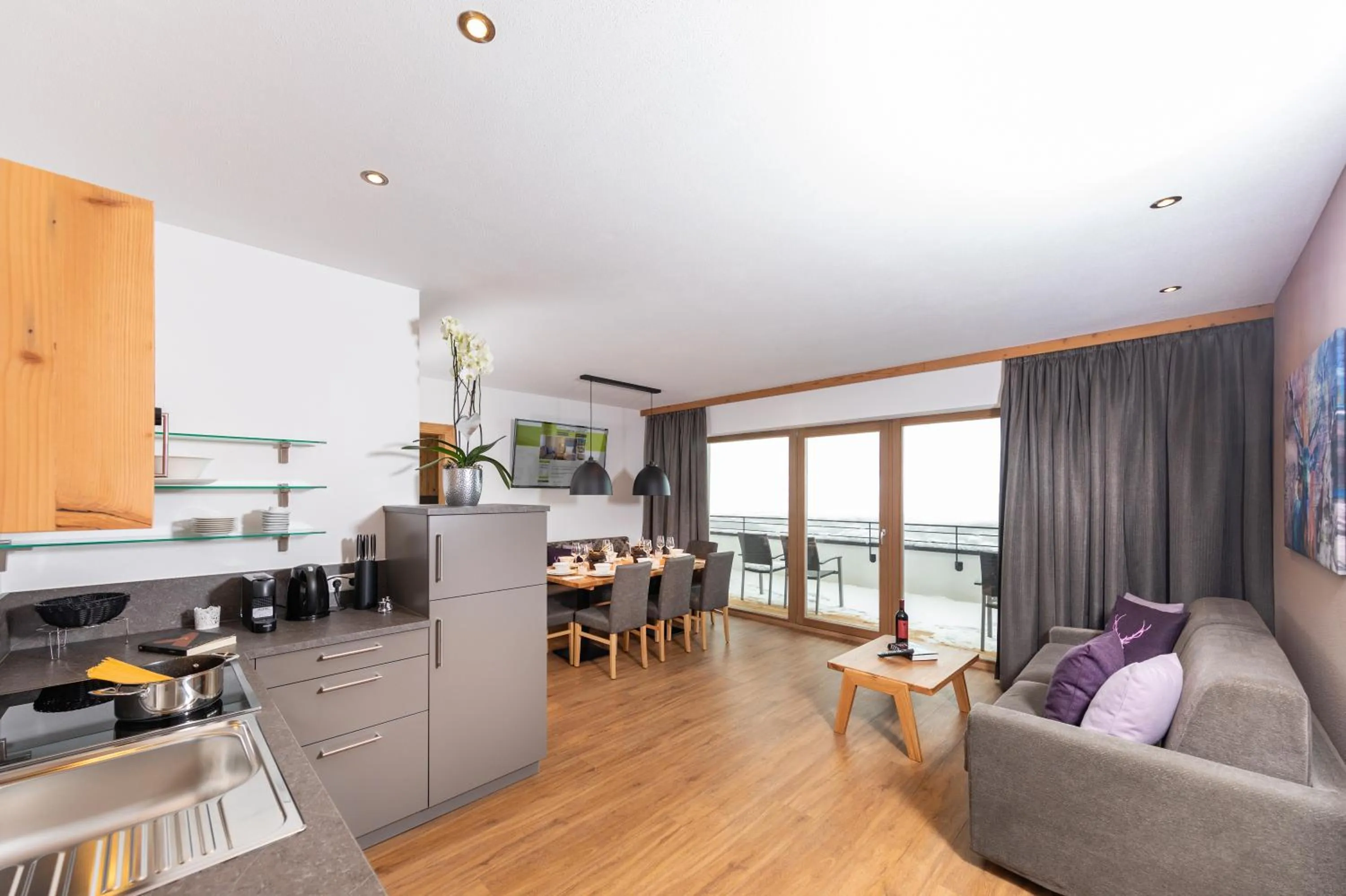 Living room in Das Grünholz Aparthotel