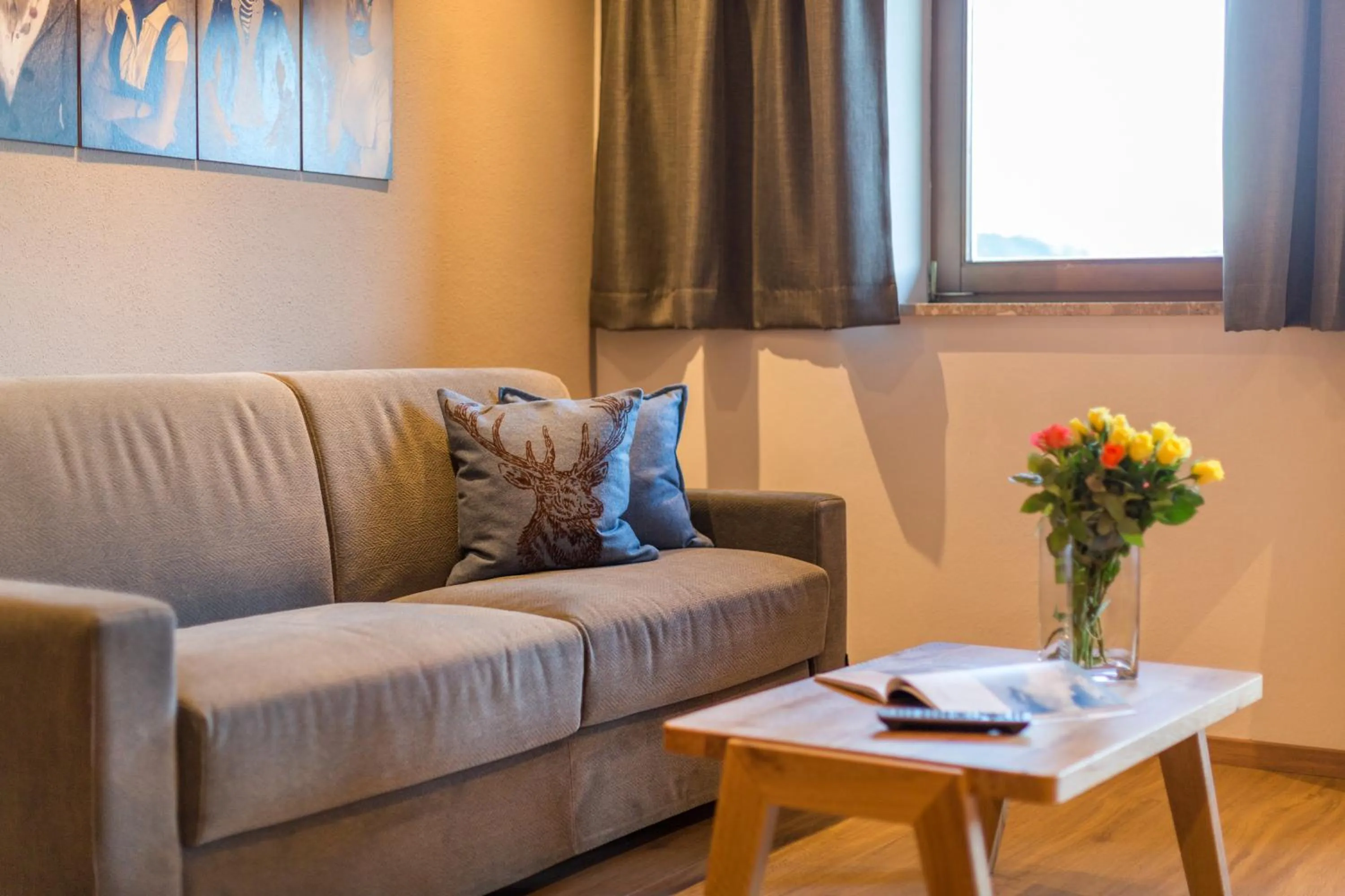 Seating area in Das Grünholz Aparthotel