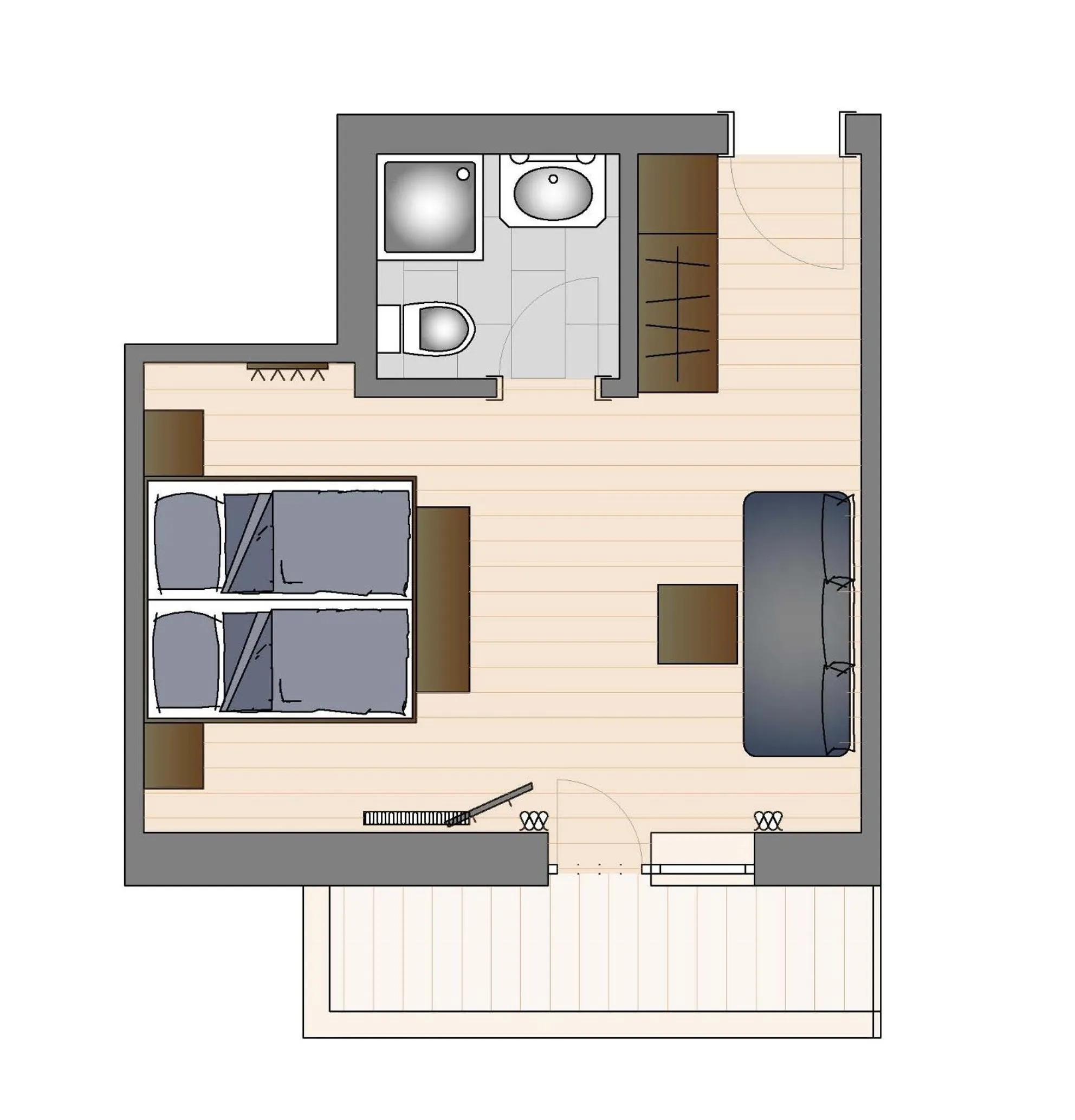 Photo of the whole room in Das Grünholz Aparthotel