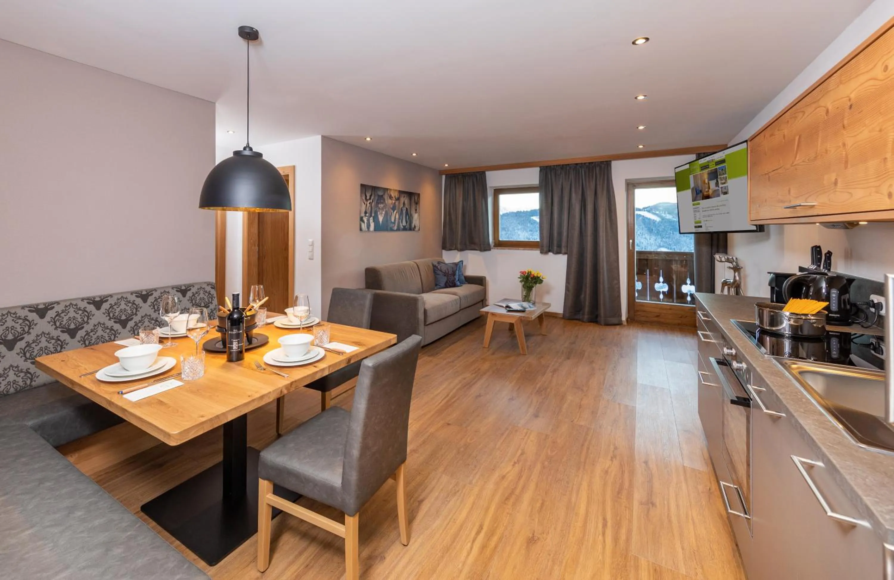 Living room in Das Grünholz Aparthotel