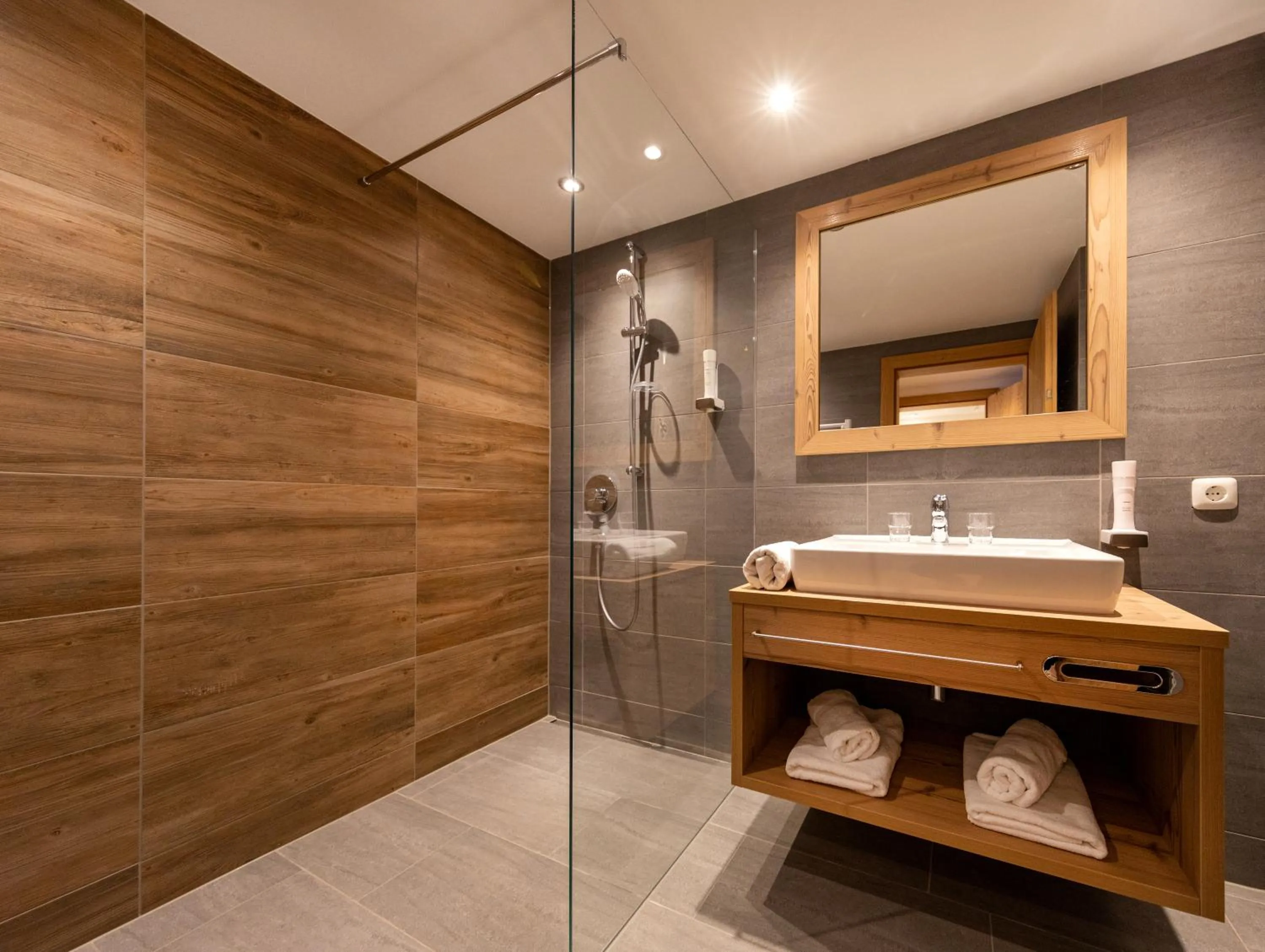 Bathroom in Das Grünholz Aparthotel