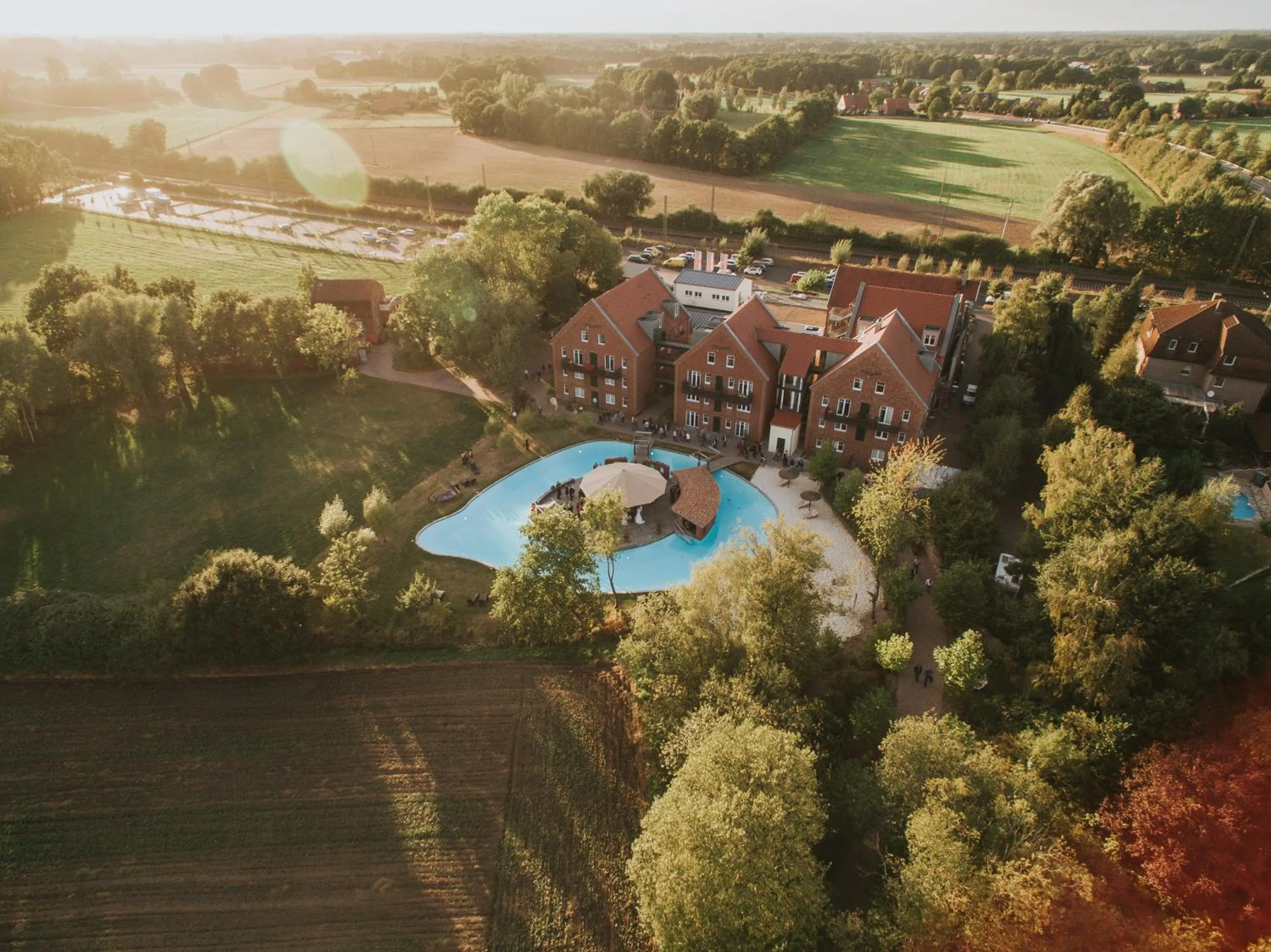 Bird's eye view in Landhotel Beverland bei Münster