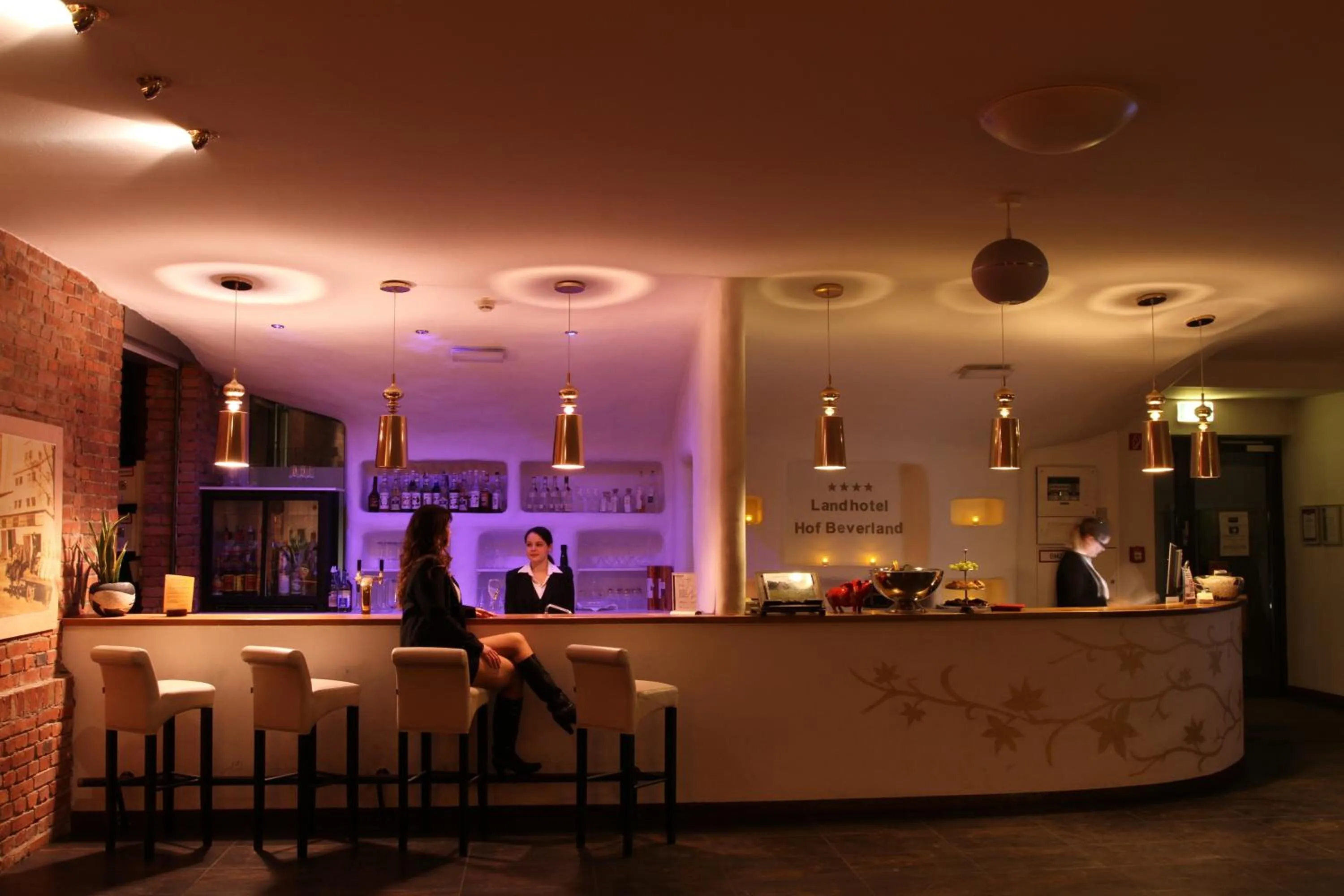 Lounge or bar in Landhotel Beverland bei Münster