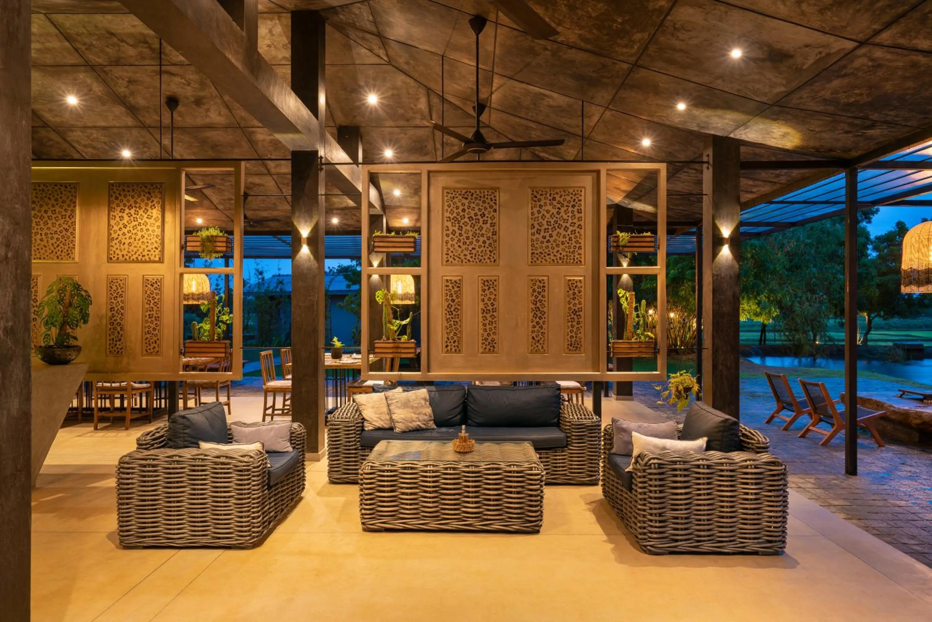 Seating area in Wild Culture Yala