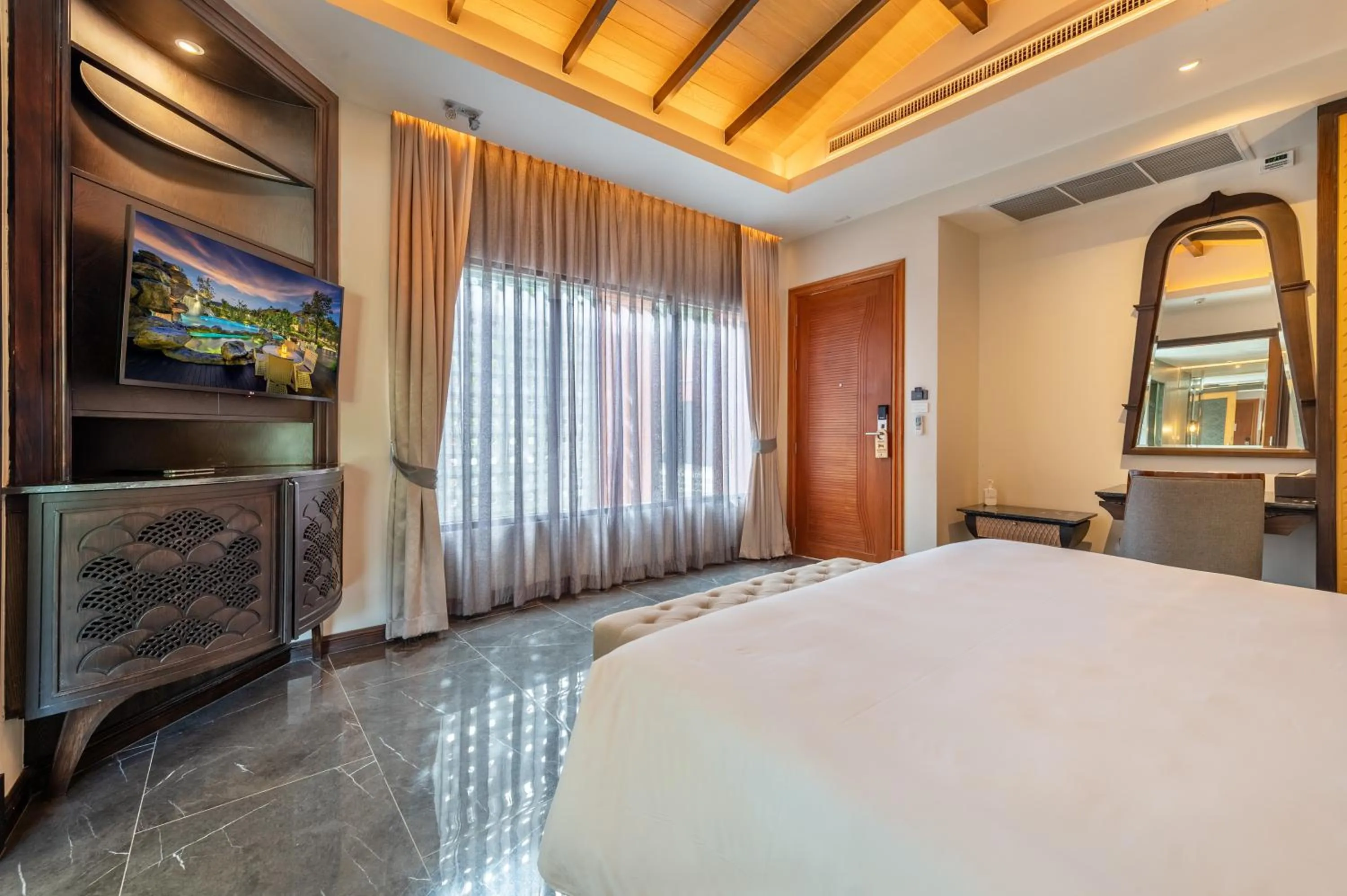 Bedroom, Bed in Phukalini Luxury Pool Villa & Onsen