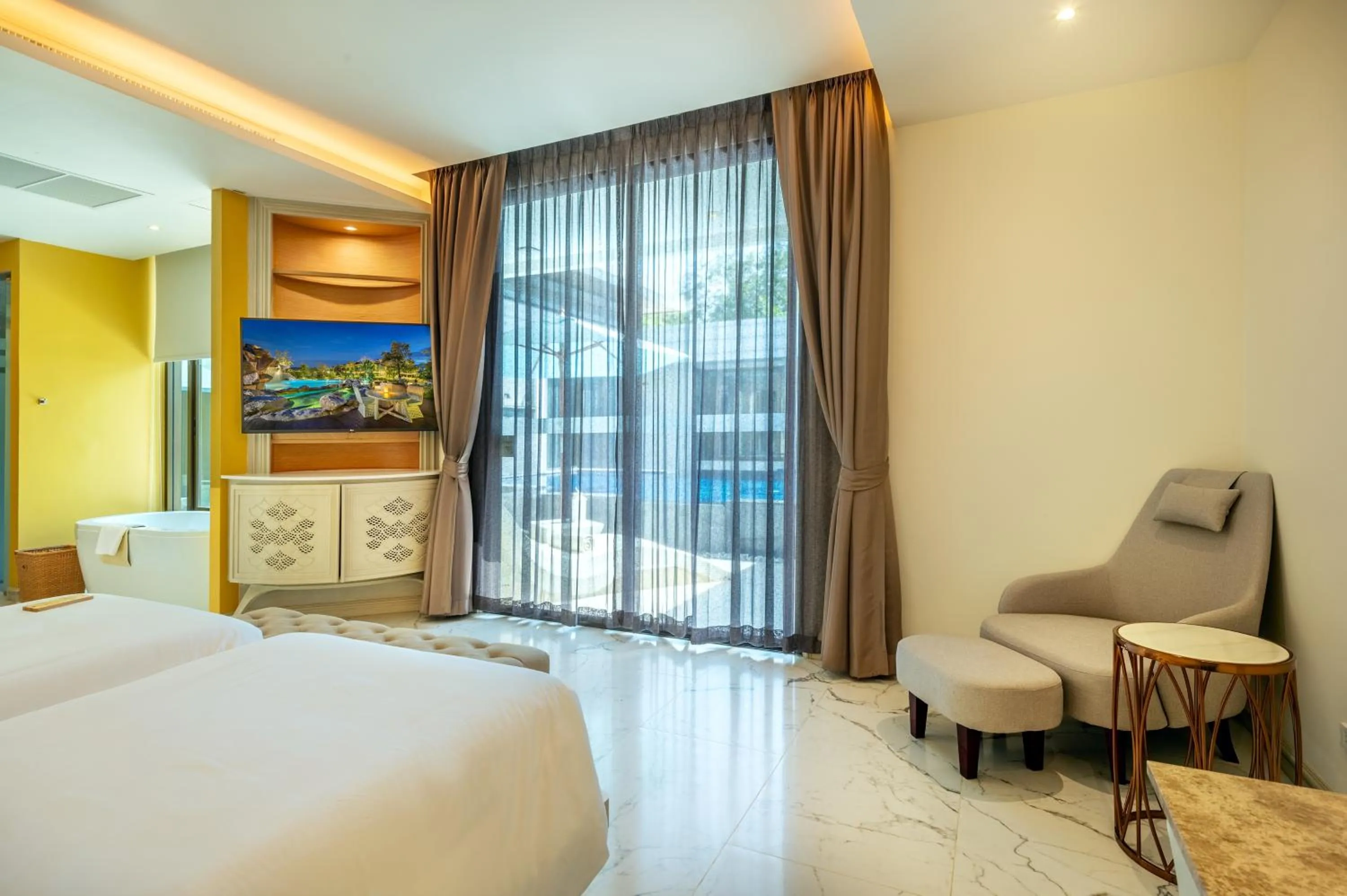 Bedroom, Bed in Phukalini Luxury Pool Villa & Onsen