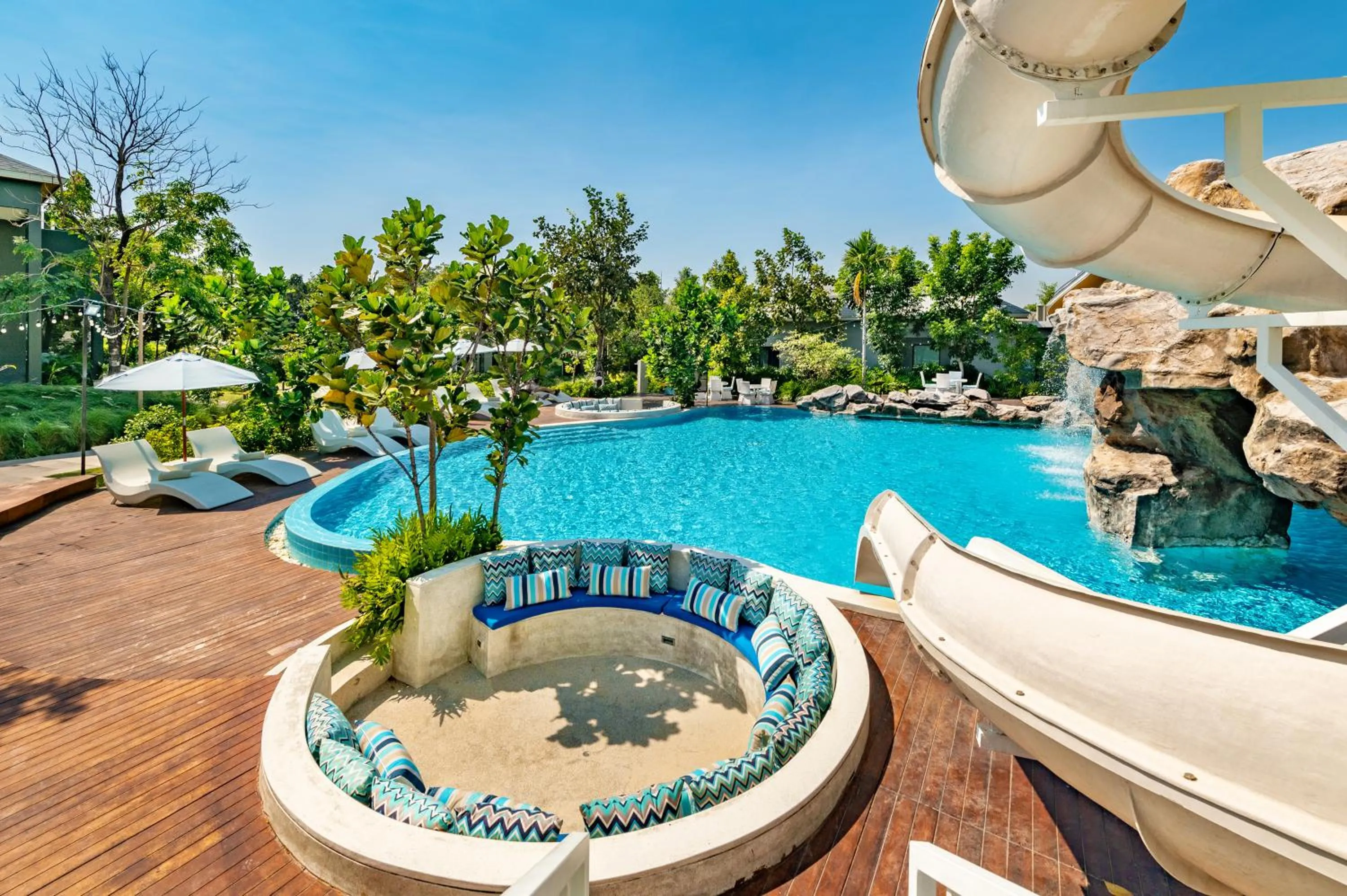 Swimming pool in Phukalini Luxury Pool Villa & Onsen