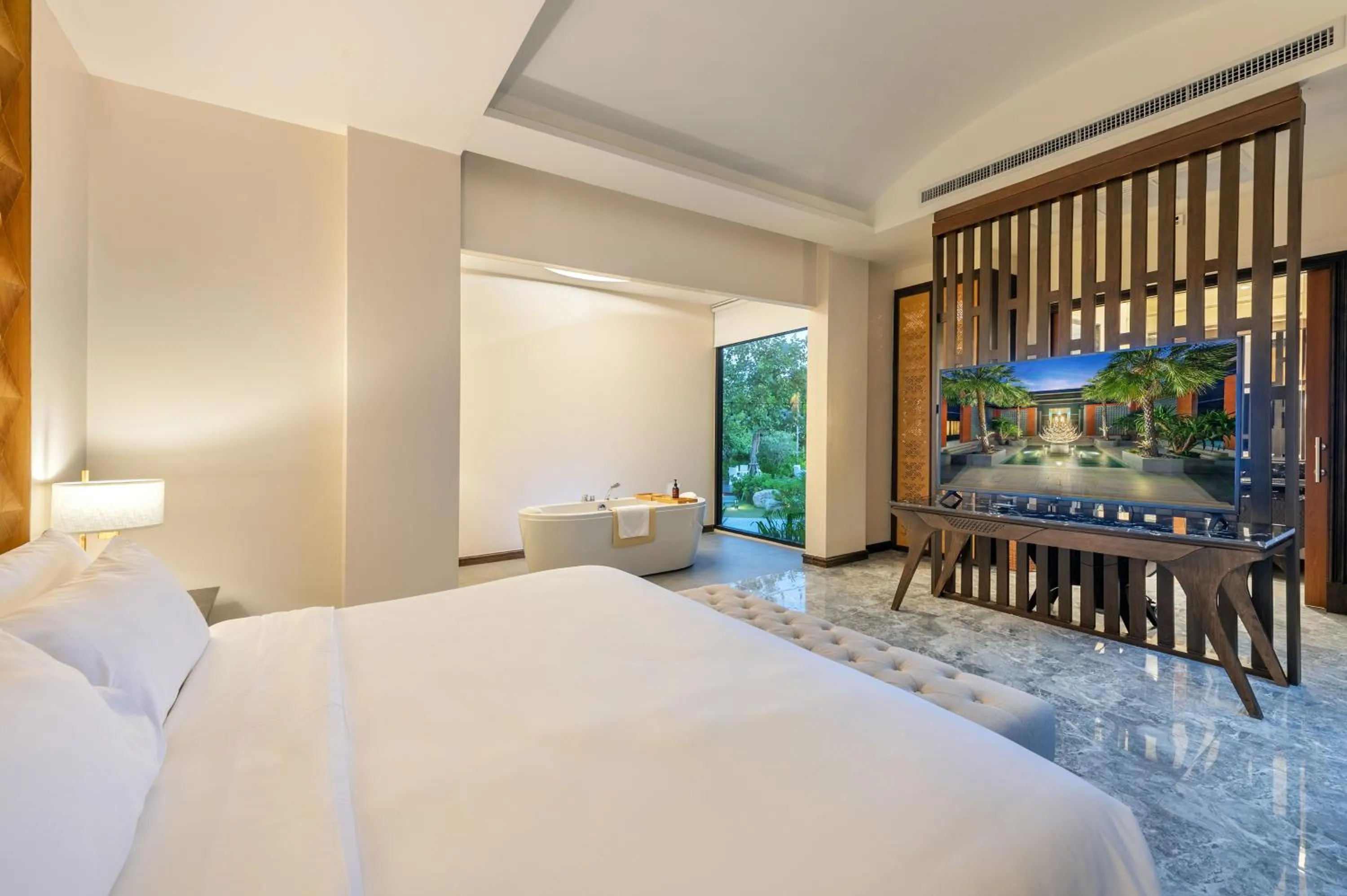 Bedroom, Bed in Phukalini Luxury Pool Villa & Onsen