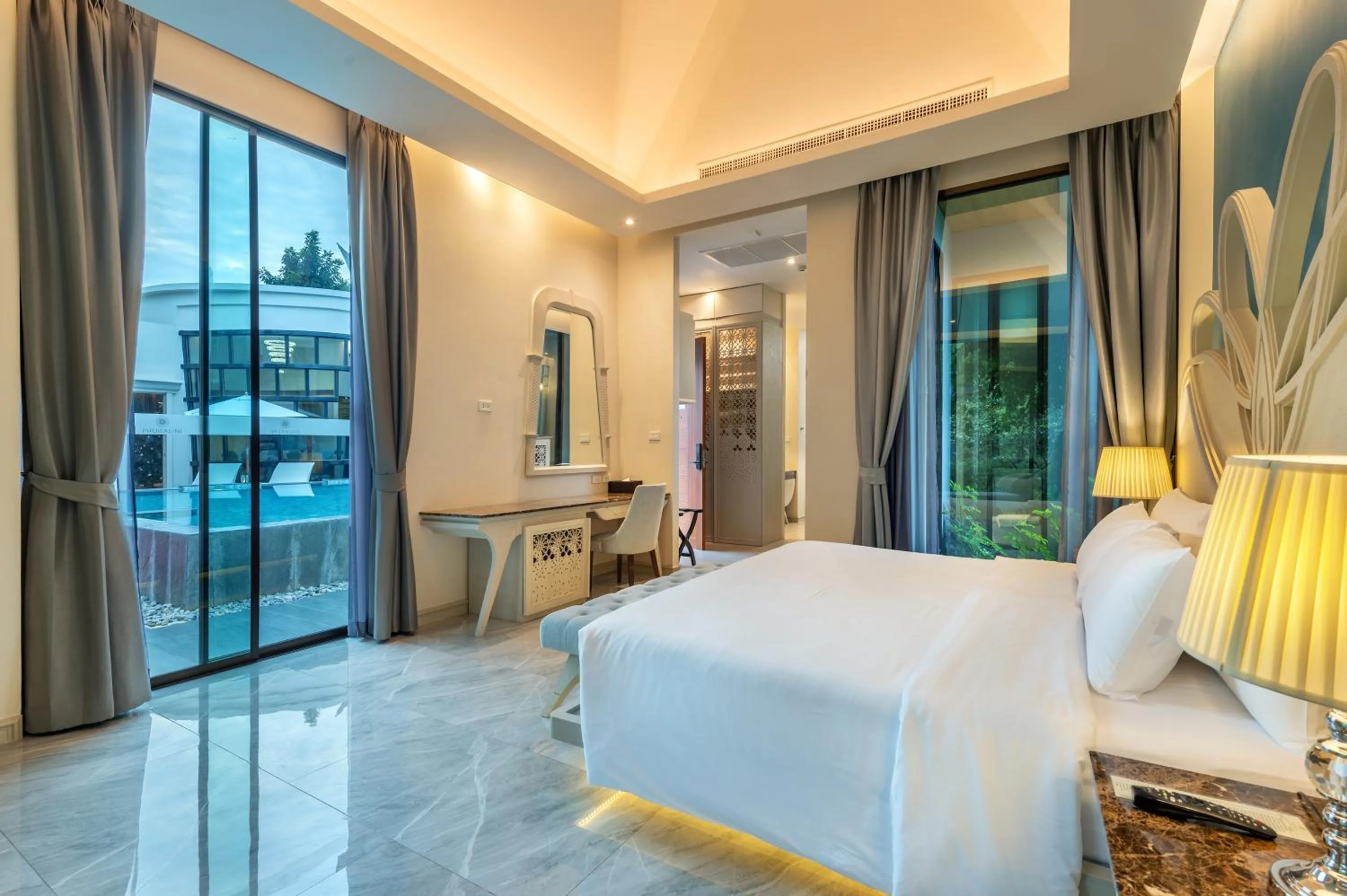 Bedroom, Bed in Phukalini Luxury Pool Villa & Onsen