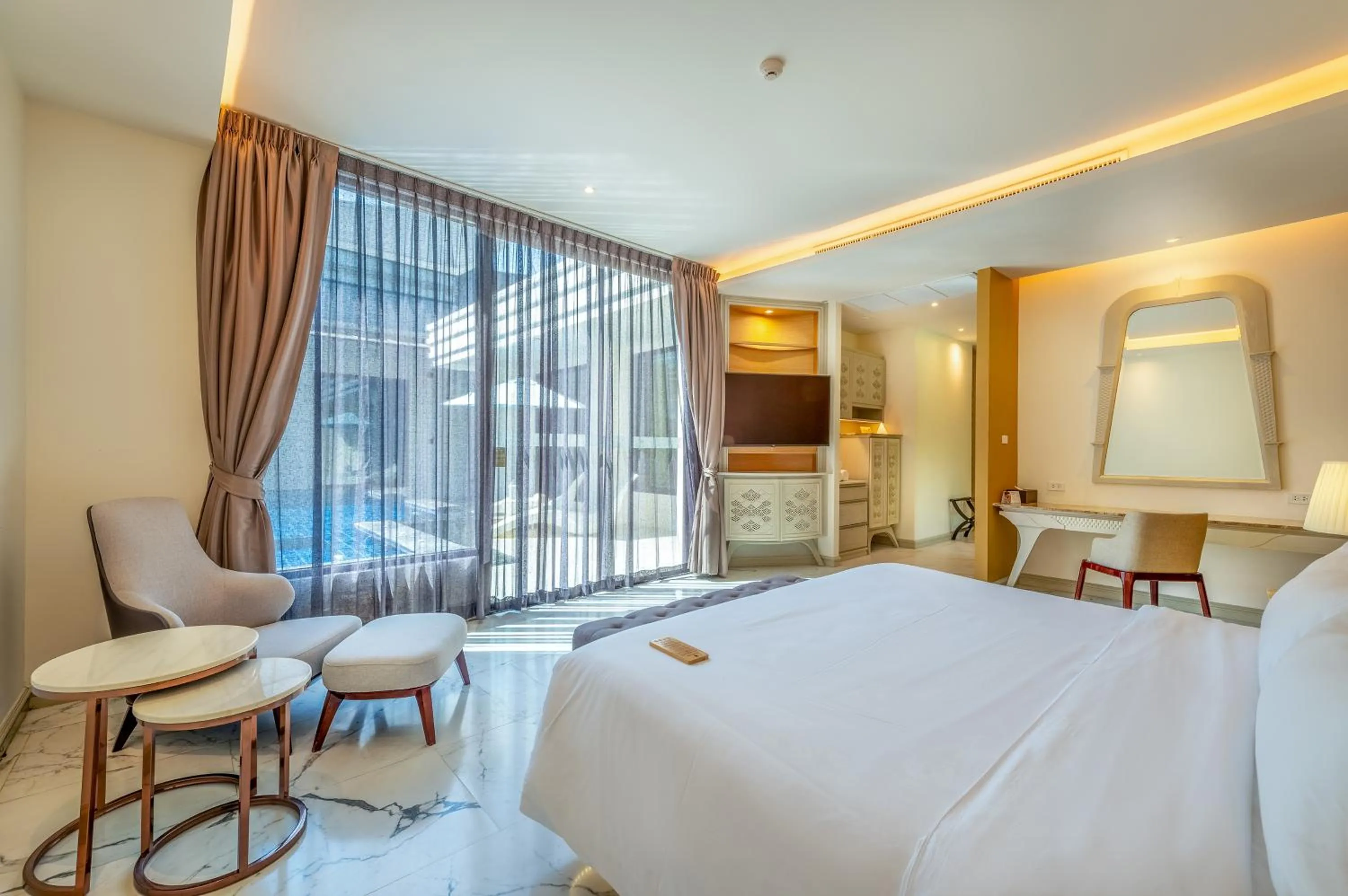 Bedroom, Bed in Phukalini Luxury Pool Villa & Onsen