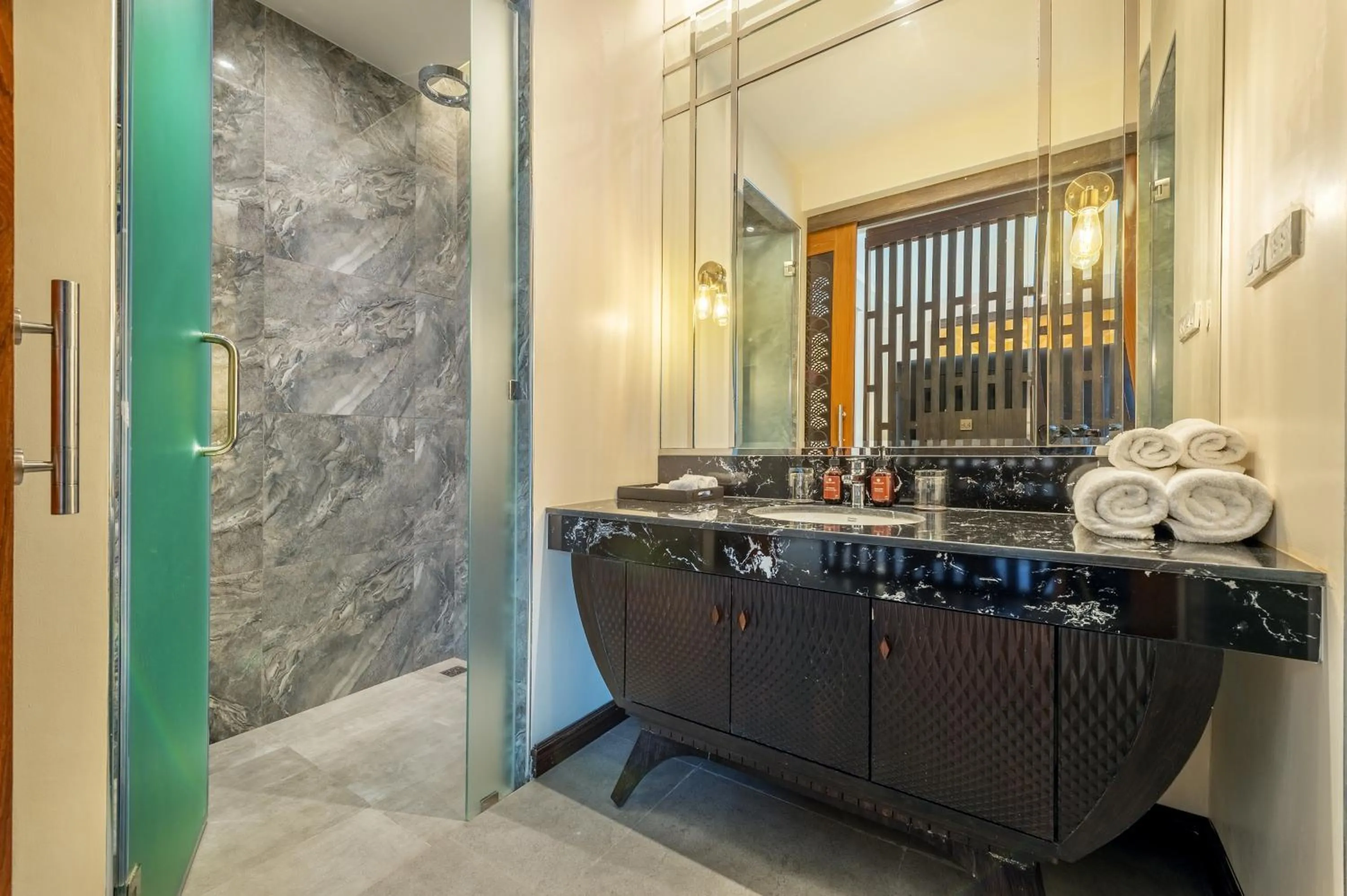 Bathroom in Phukalini Luxury Pool Villa & Onsen