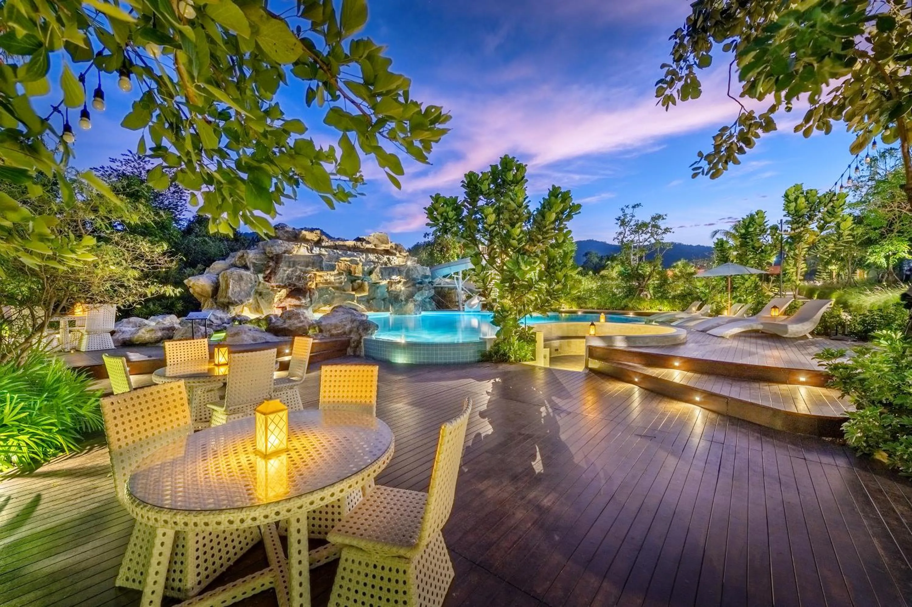 Swimming pool in Phukalini Luxury Pool Villa & Onsen