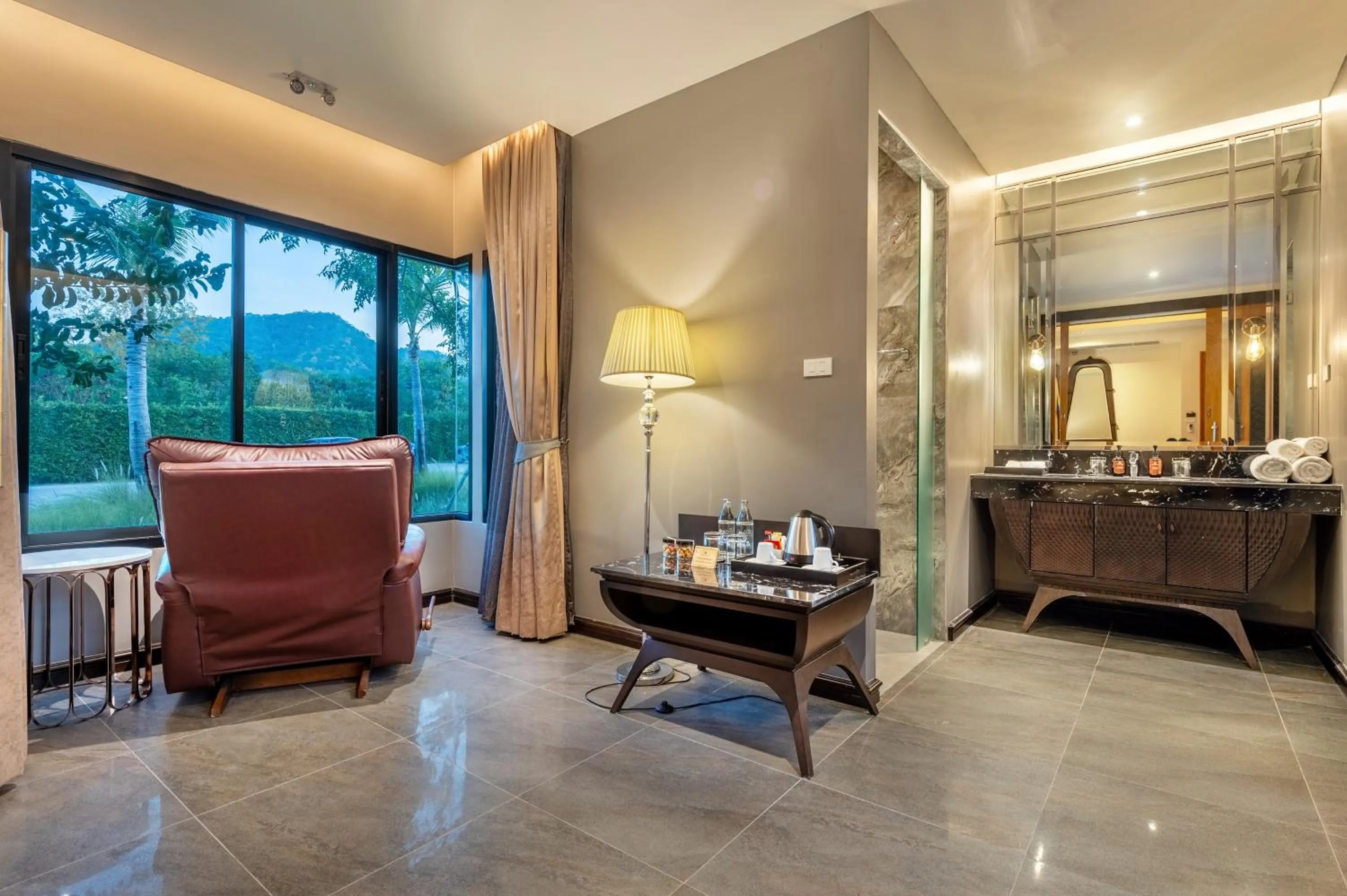 Living room in Phukalini Luxury Pool Villa & Onsen