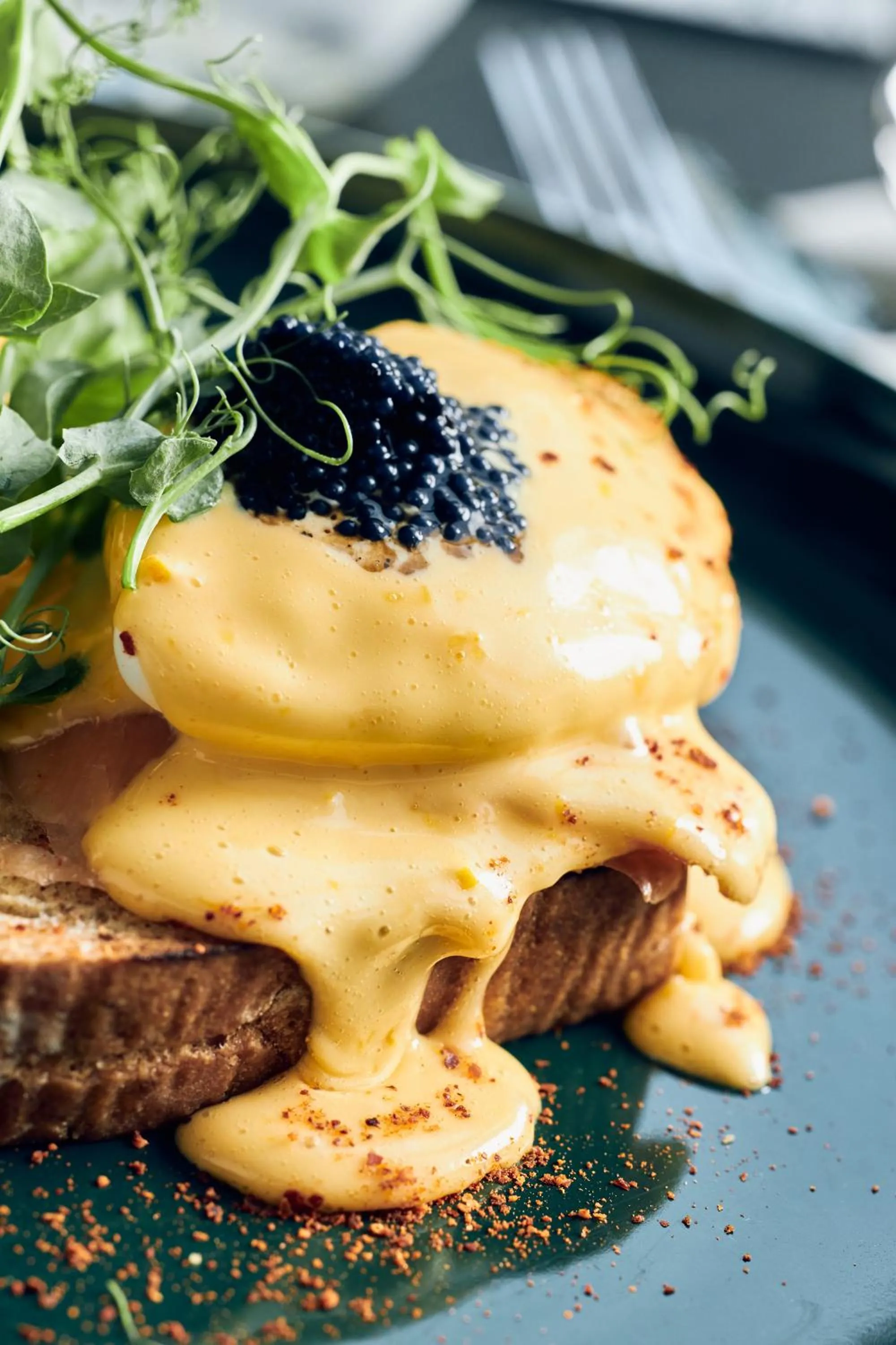 American breakfast in La Fleur Boutique Hotel