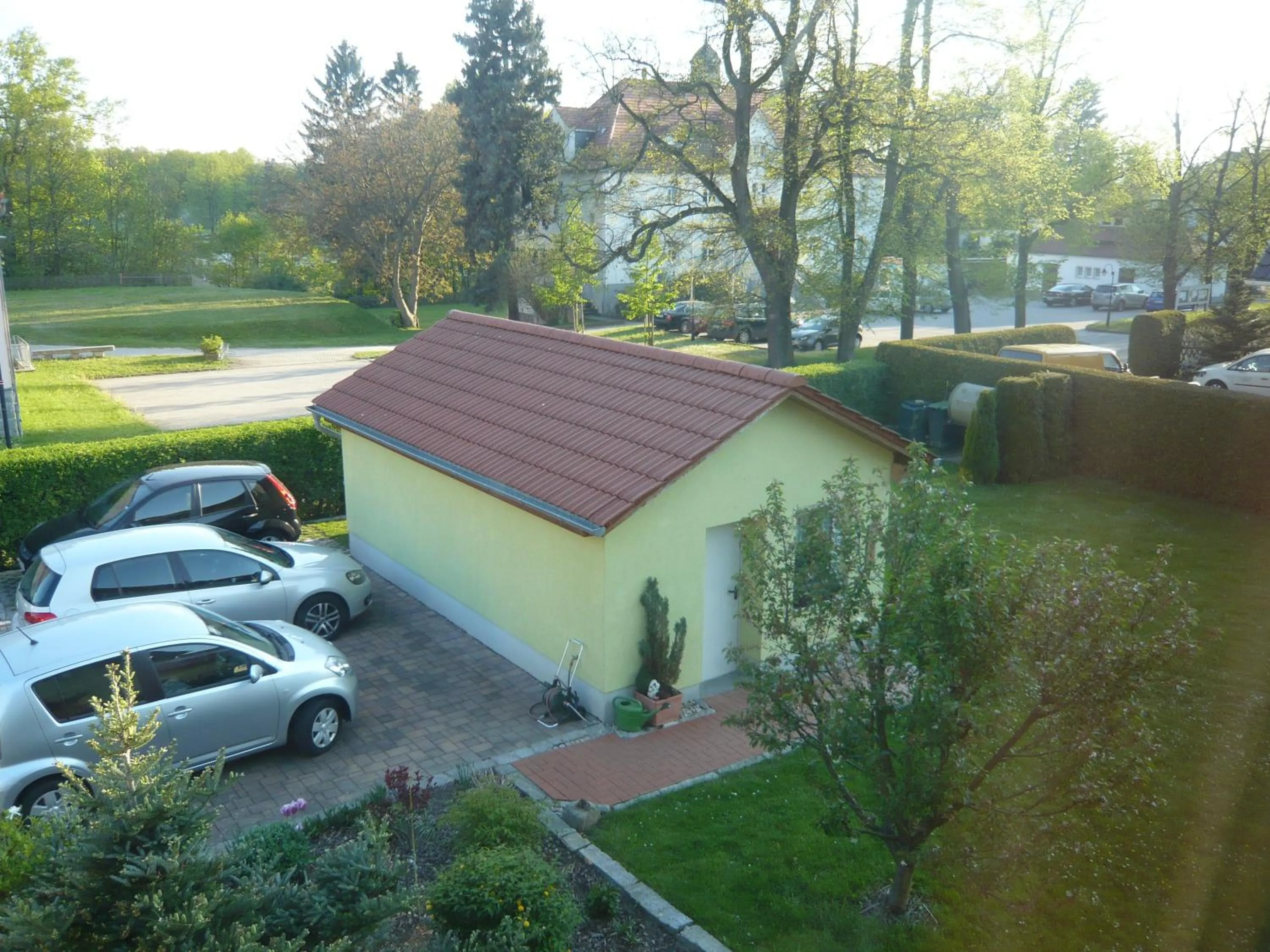Garden view in Apartmenthaus Reichelt