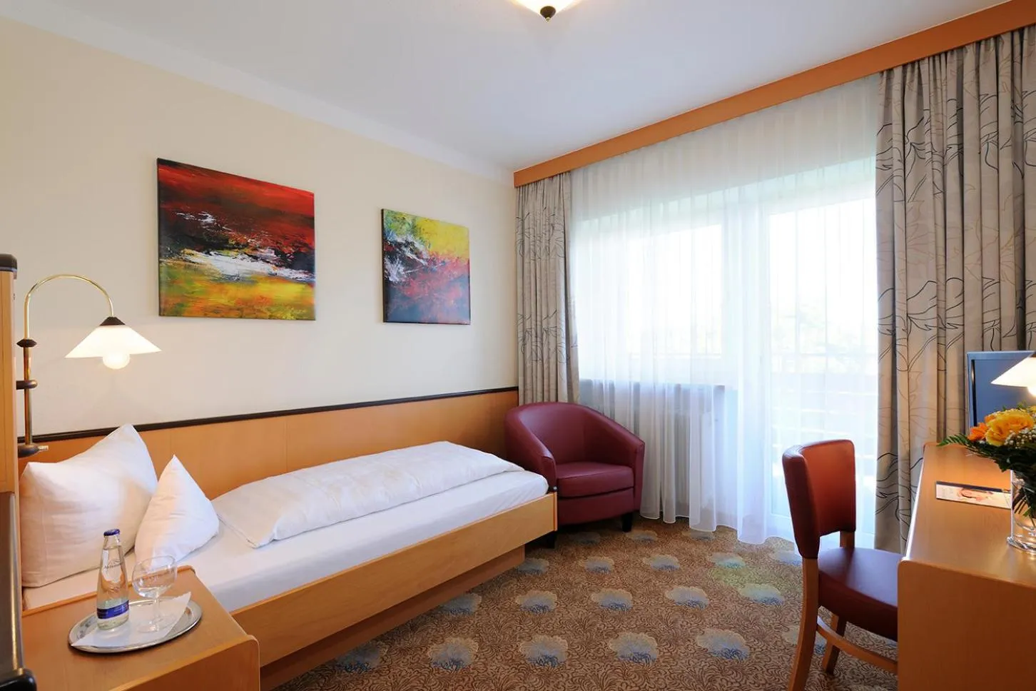 Photo of the whole room, Bed in Johannesbad Hotel Füssinger Hof