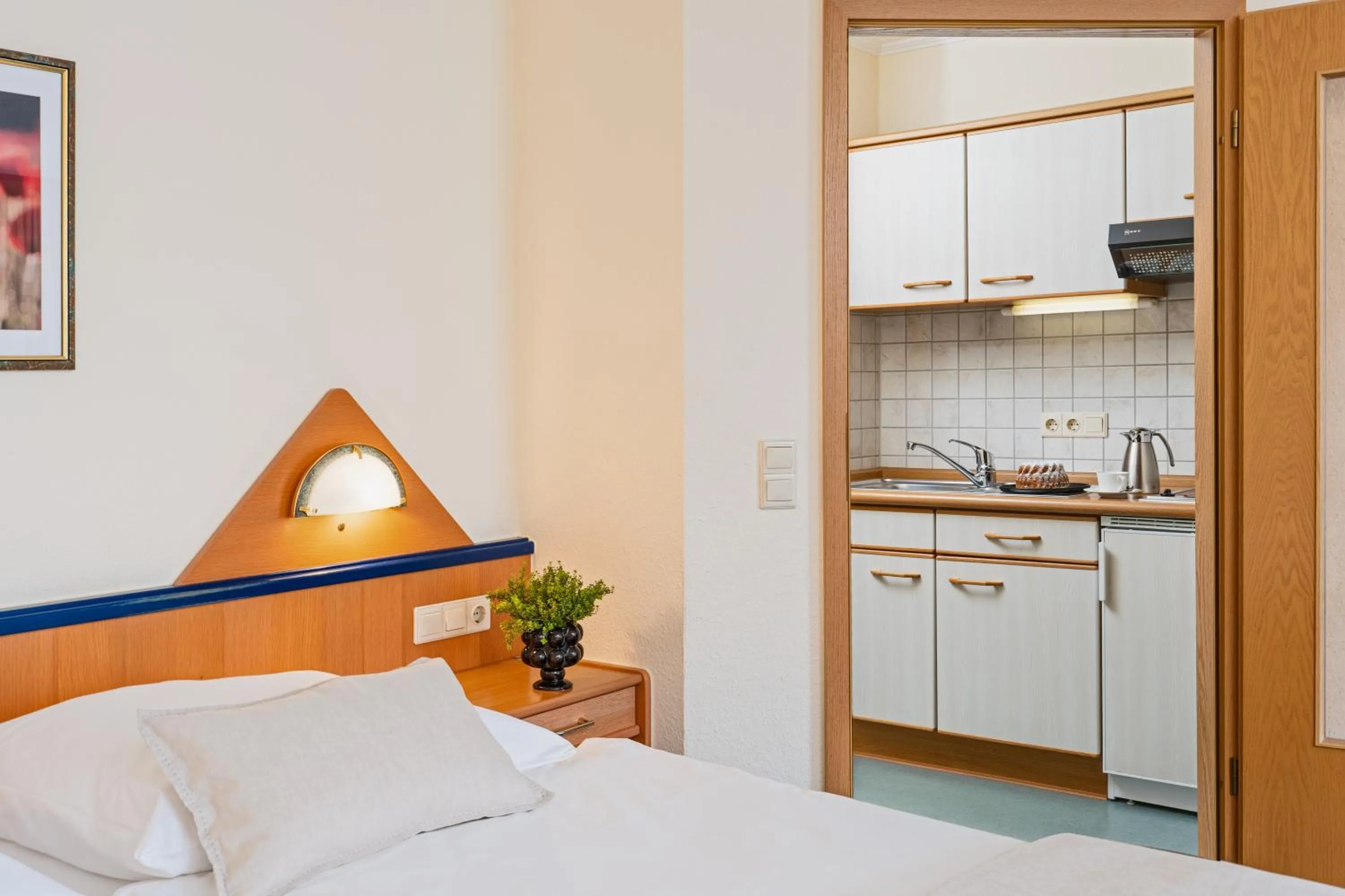 Bed in Hotel Riedenburg