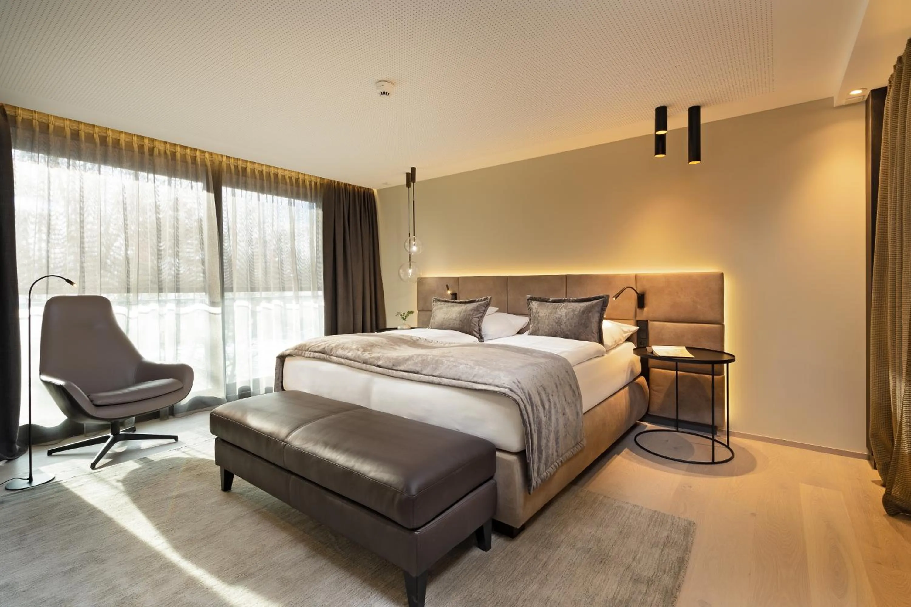 Bed in Hotel Riedenburg