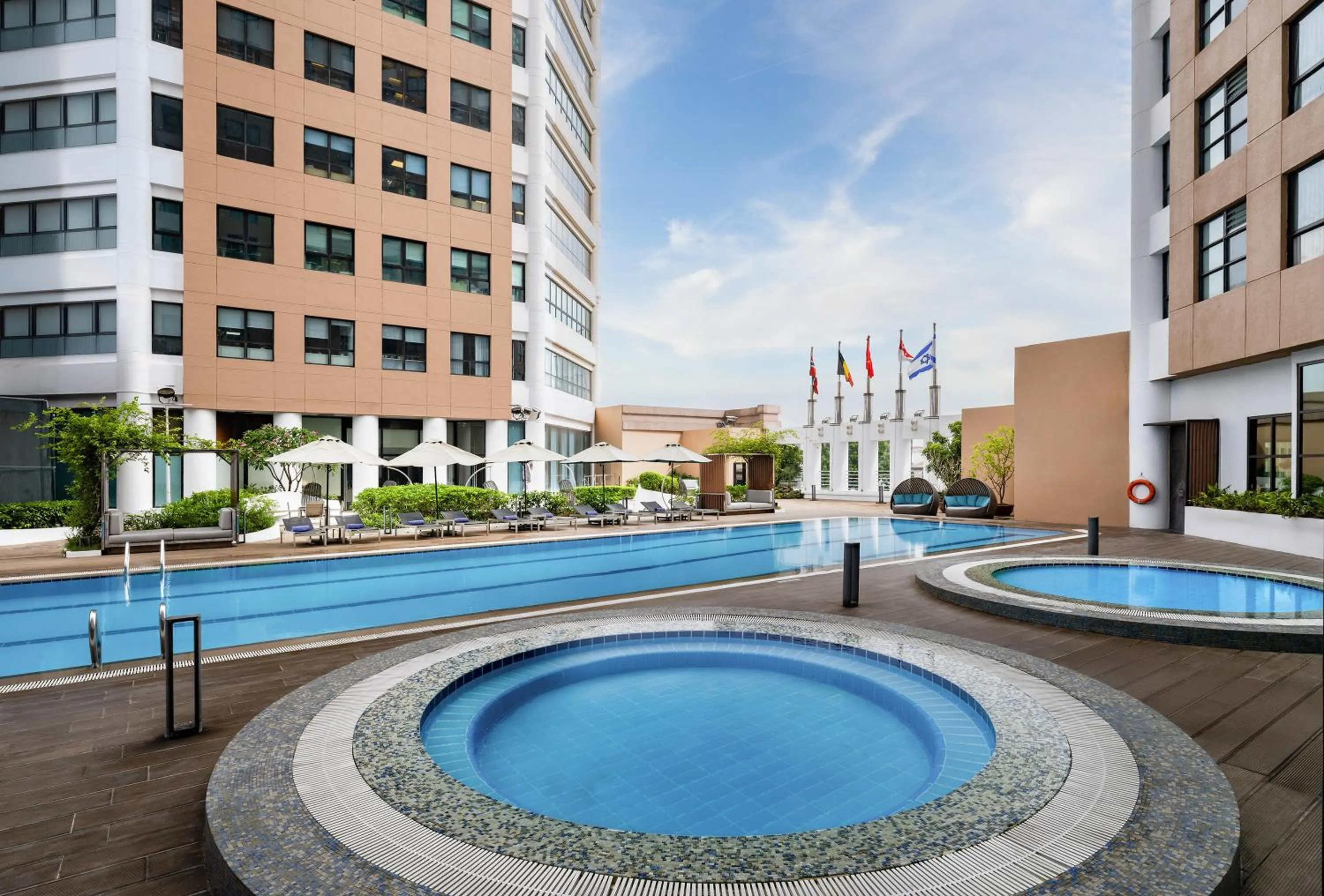 Swimming pool in Somerset Grand Hanoi