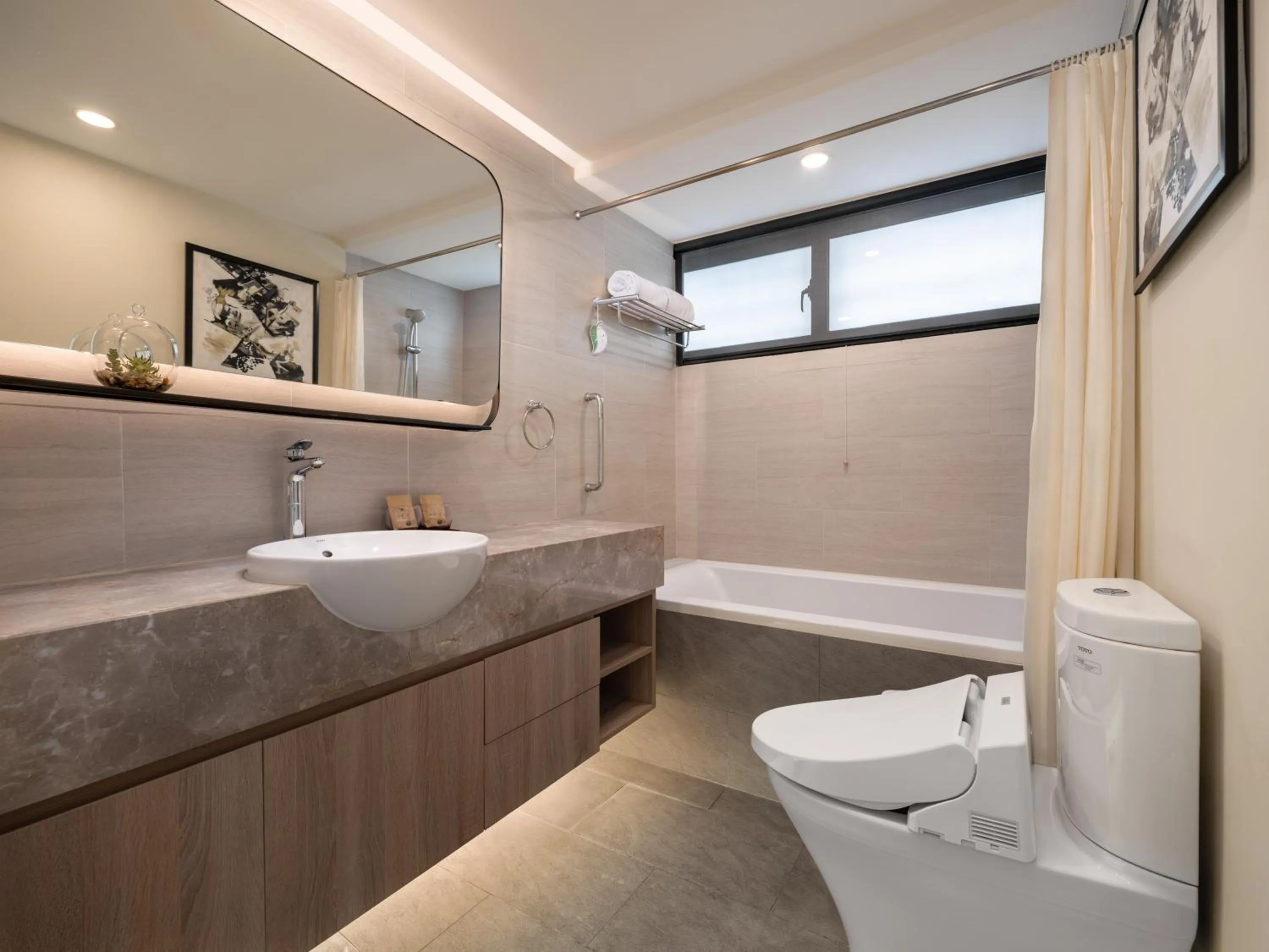Bathroom in Somerset Grand Hanoi