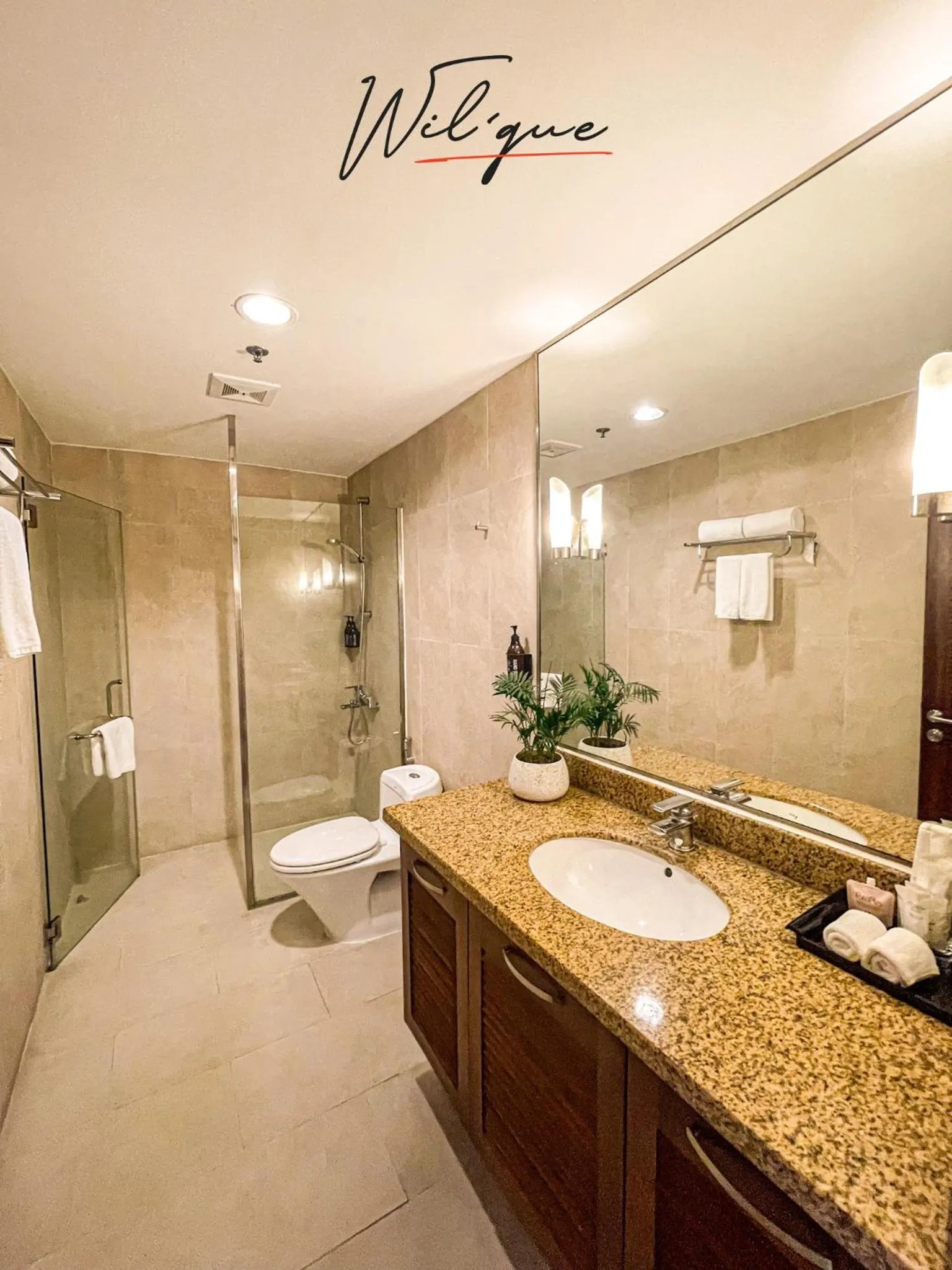 Shower in Wil'que Westlake Hotel & Residences