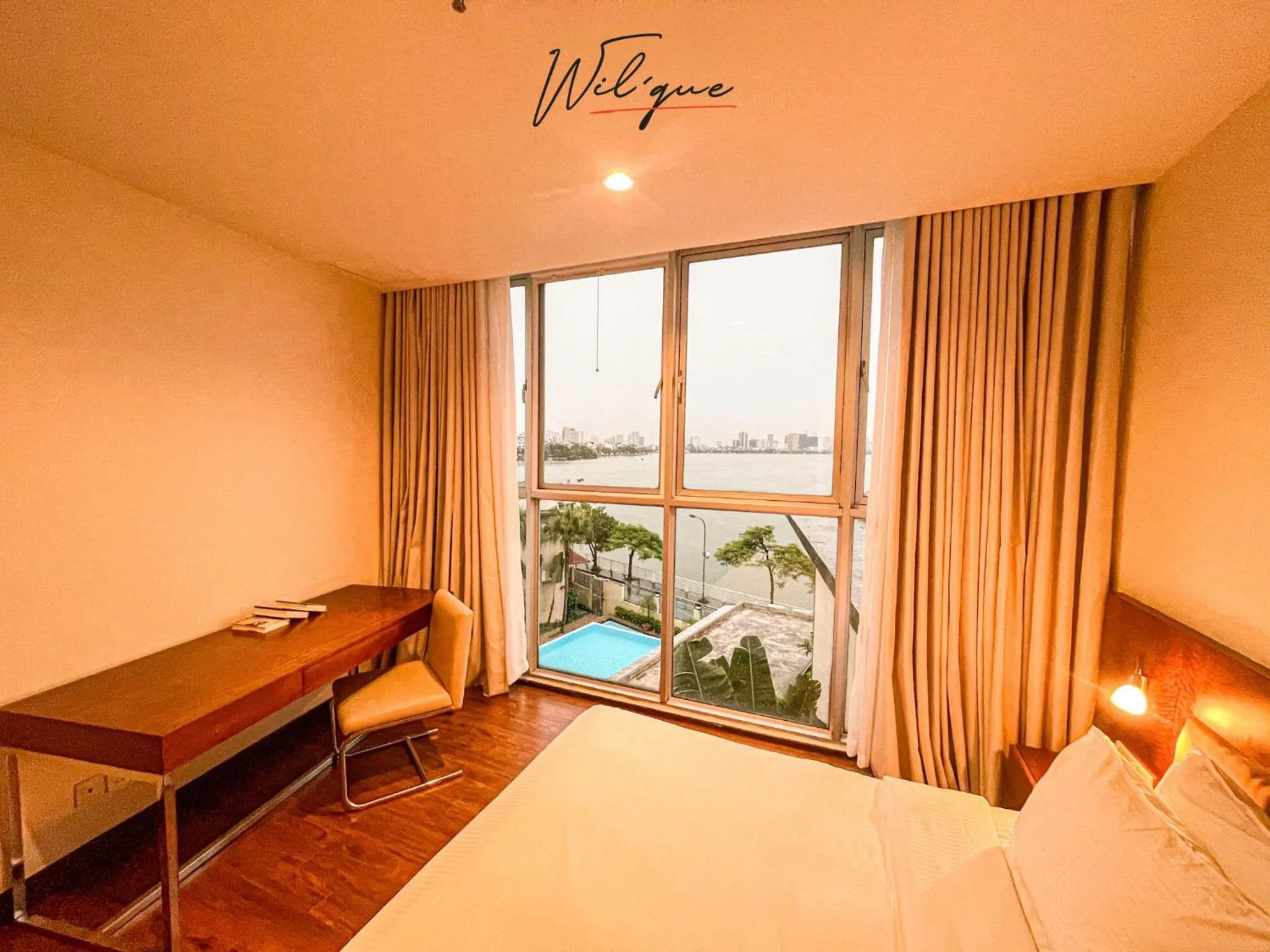 View (from property/room), Bed in Wil'que Westlake Hotel & Residences