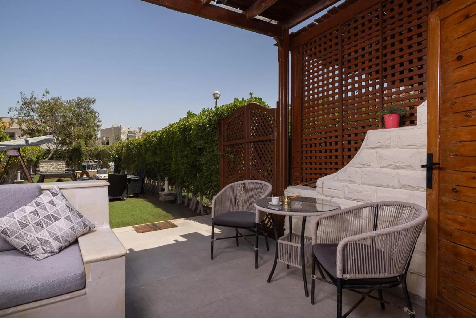 Patio in Marina Resort New Alamein By Seven Seasons