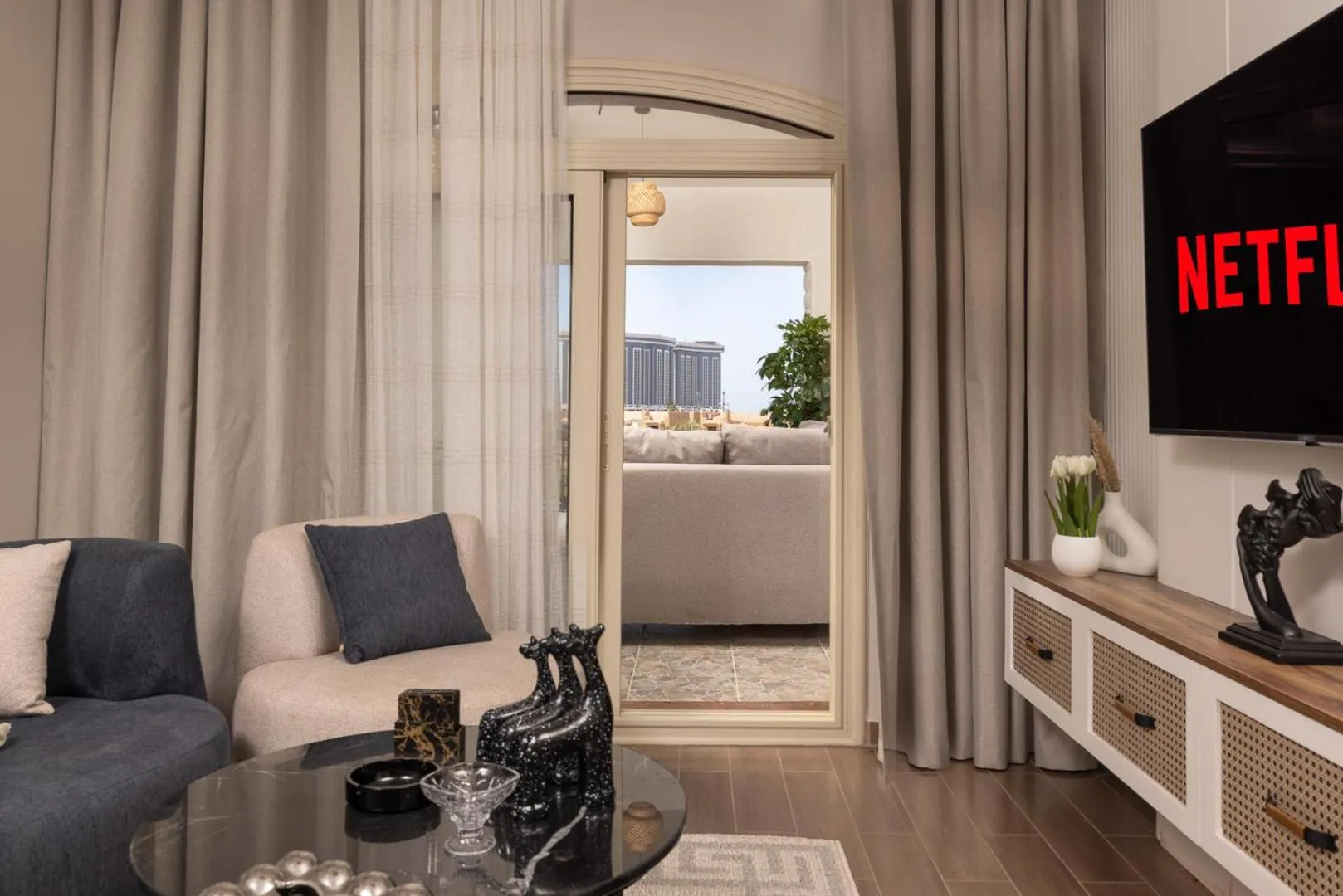 Living room in Marina Resort New Alamein By Seven Seasons