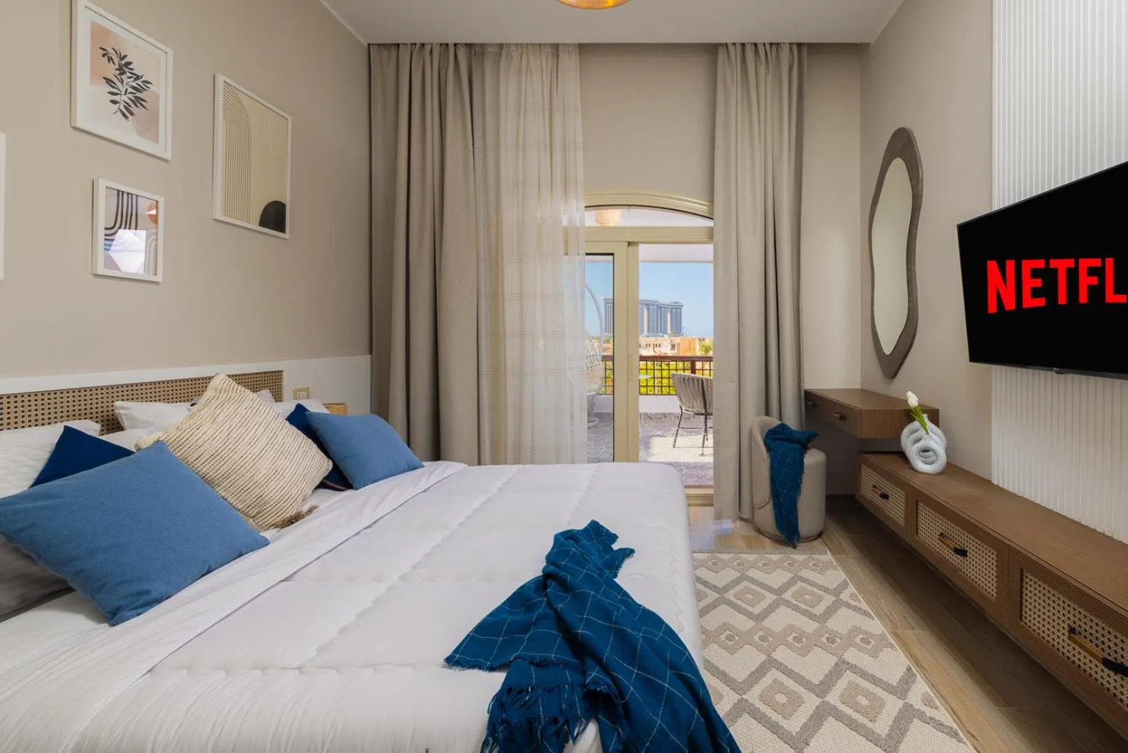 Bed in Marina Resort New Alamein By Seven Seasons