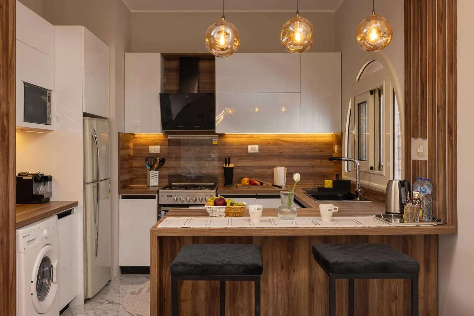 Kitchen or kitchenette in Marina Resort New Alamein By Seven Seasons