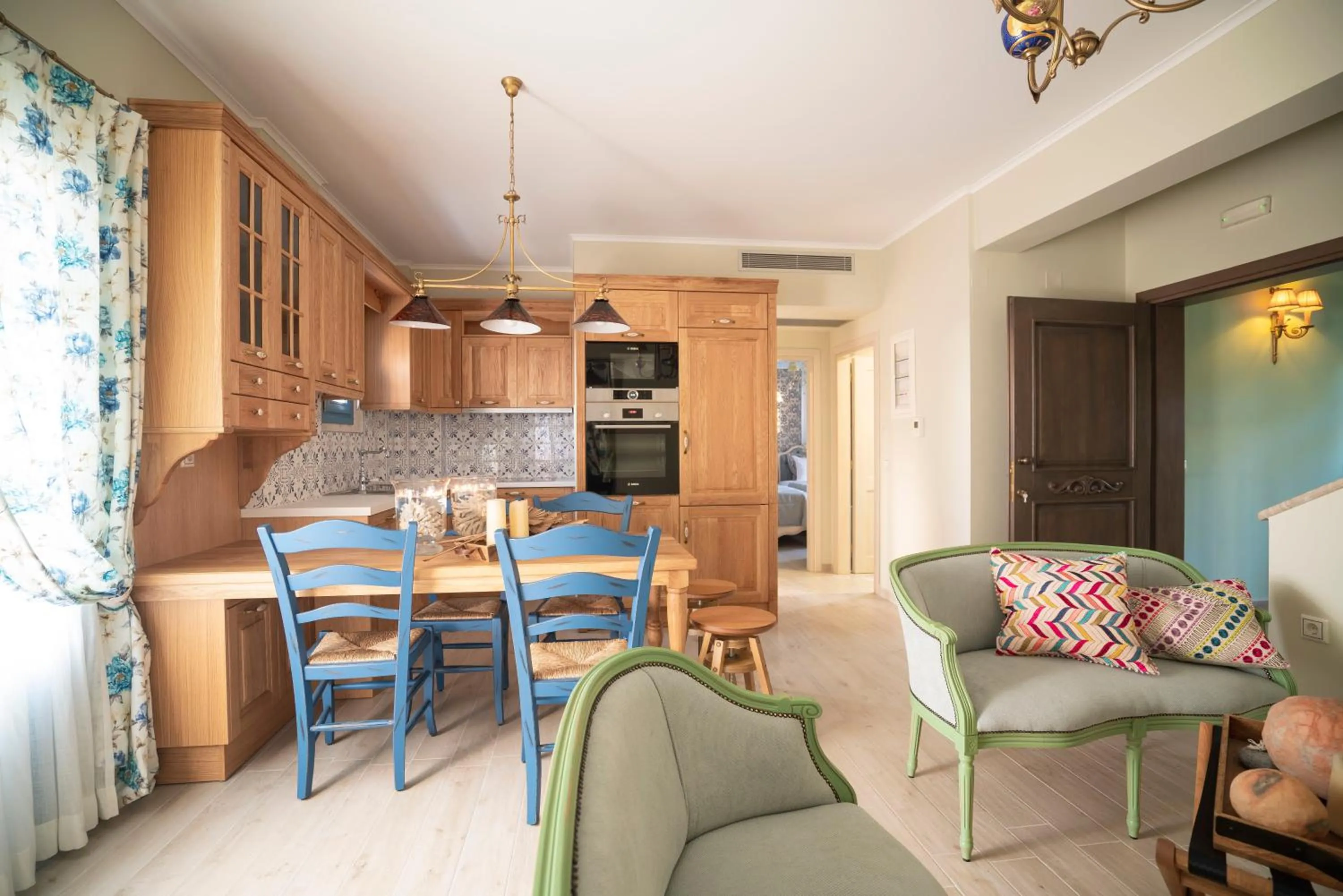 Seating area in Elysium Living Parga