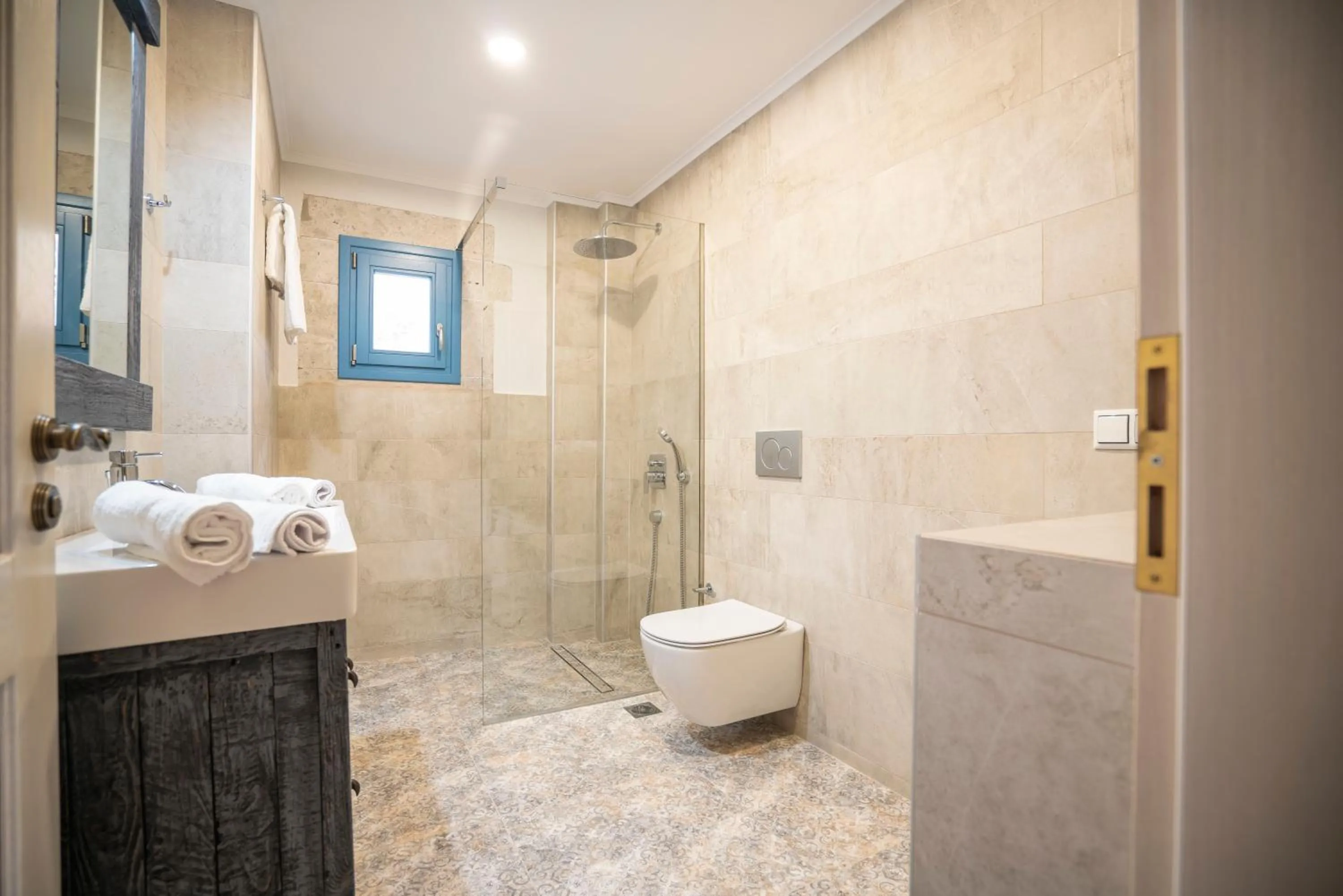 Bathroom in Elysium Living Parga