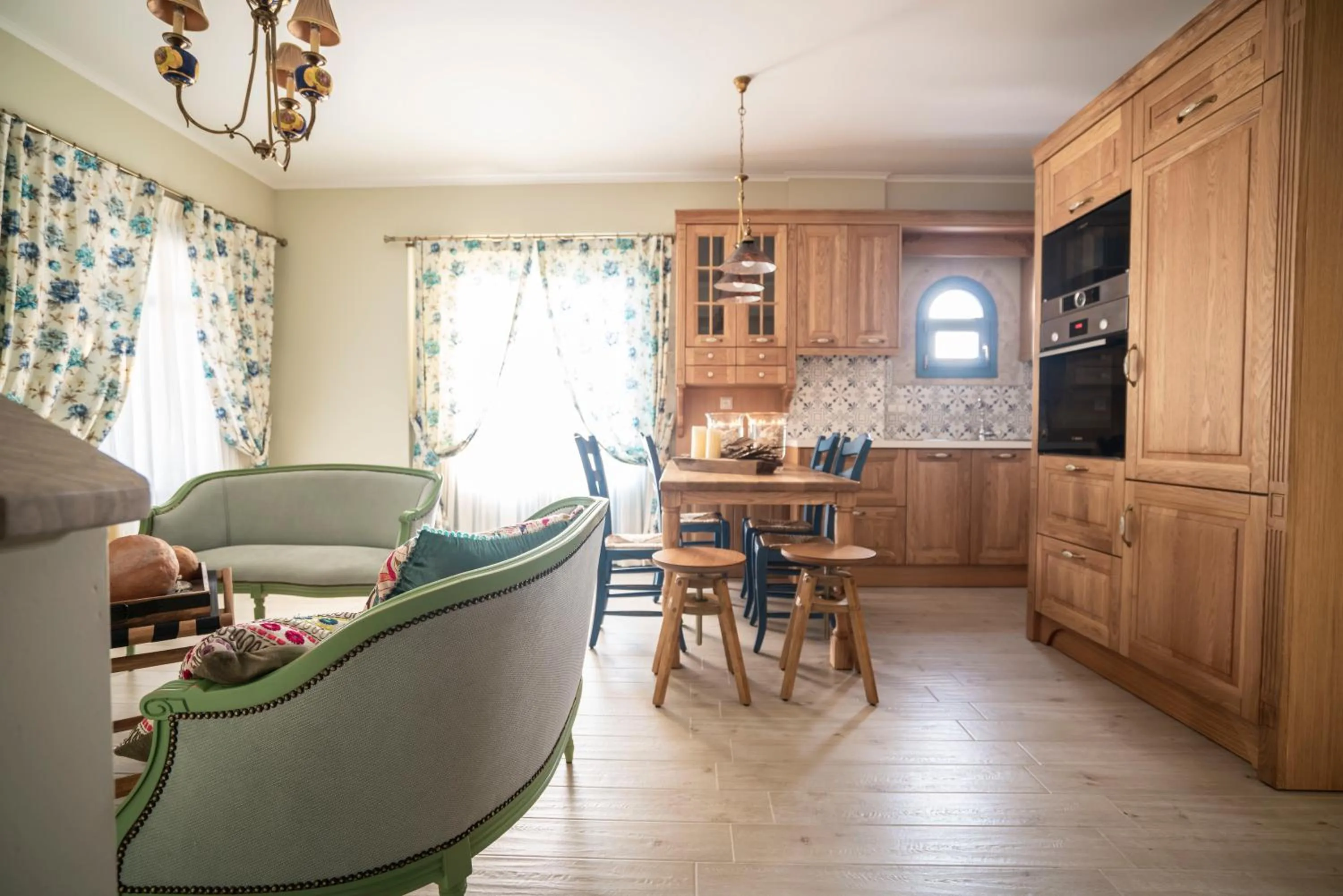 Seating area in Elysium Living Parga