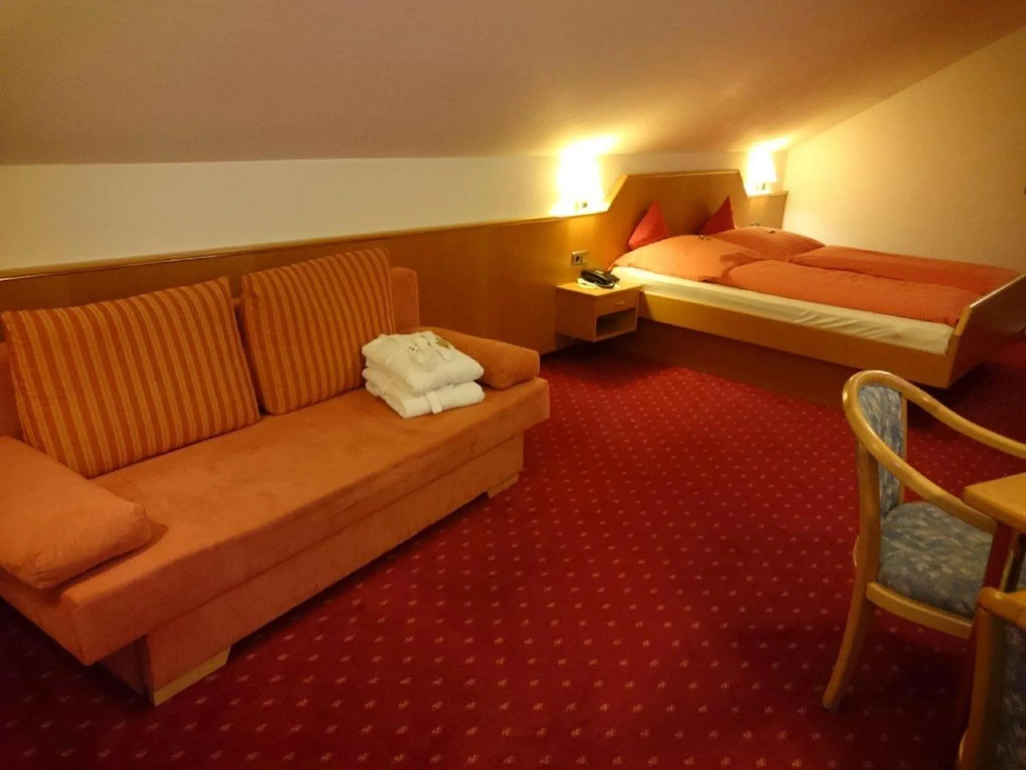 Photo of the whole room, Bed in Hotel Goldbächel