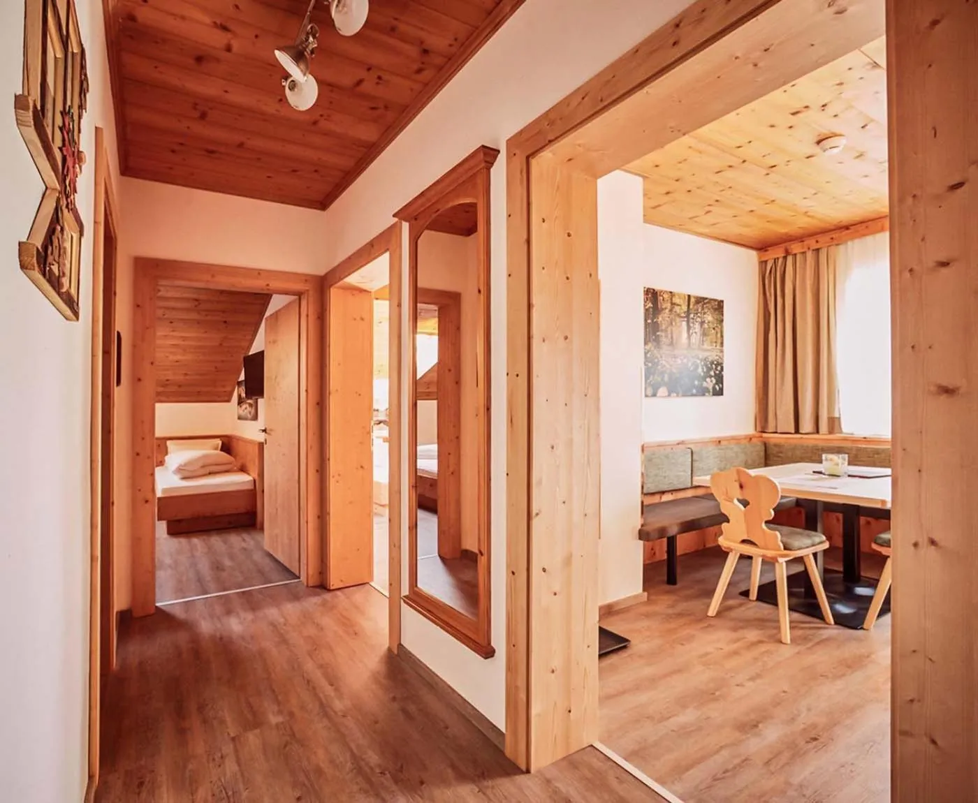 Seating area, Bed in Hotel Brennerspitz