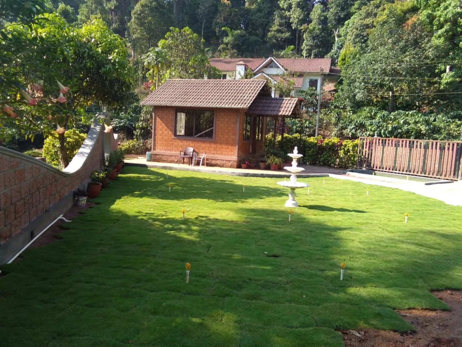 Text overlay in Three Hills Resort Coorg