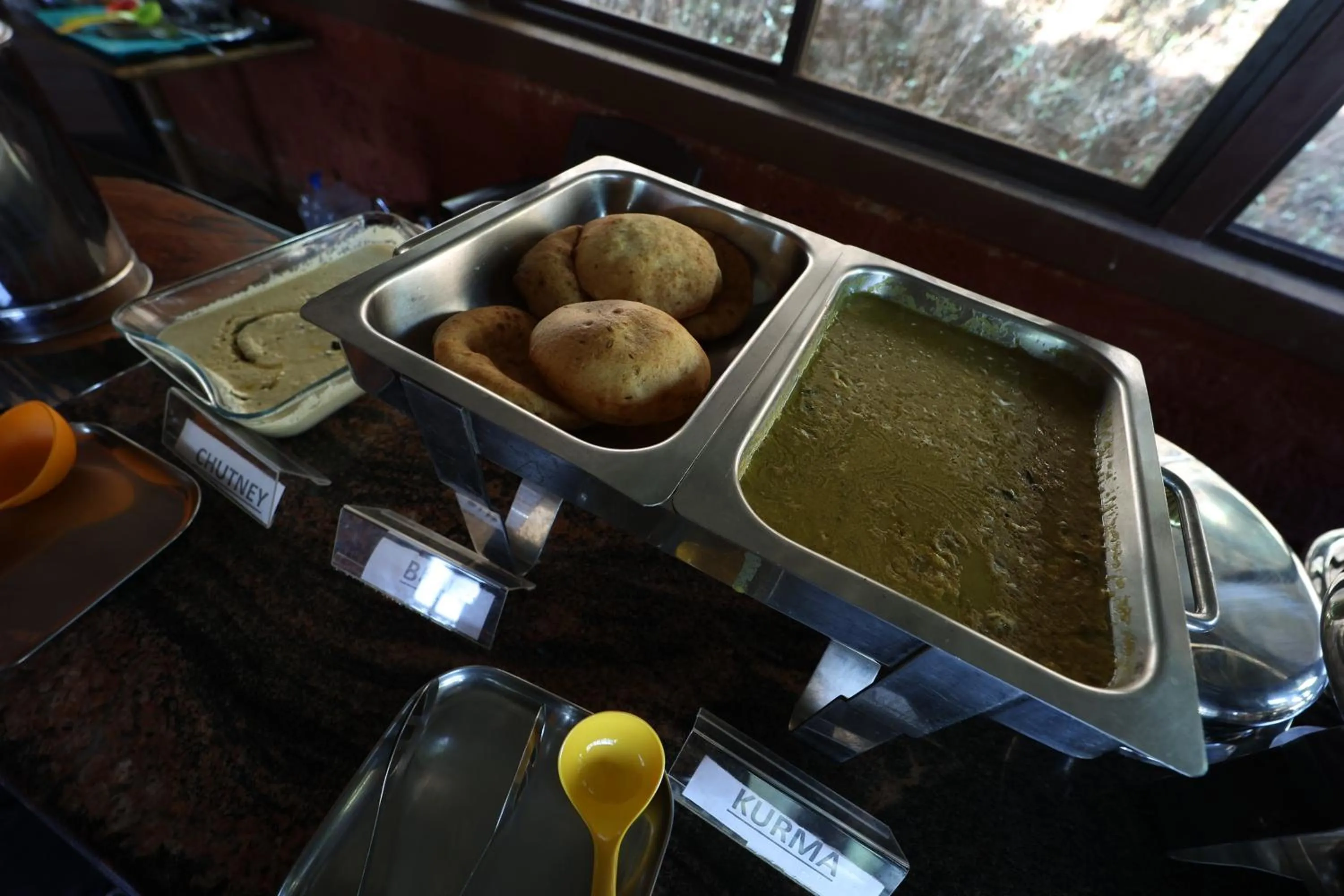Breakfast in Three Hills Resort Coorg