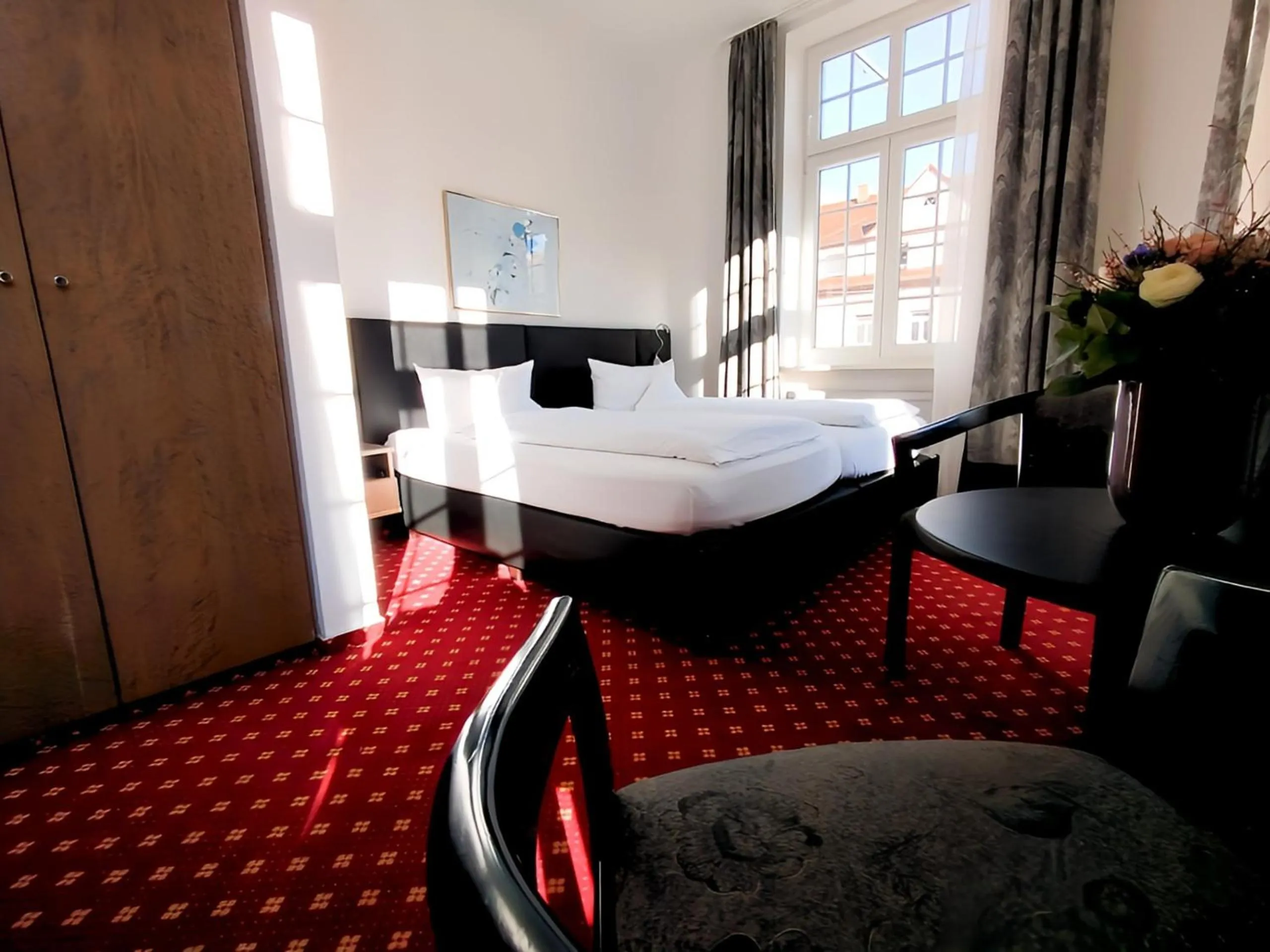 Bed in Hotel Schwert