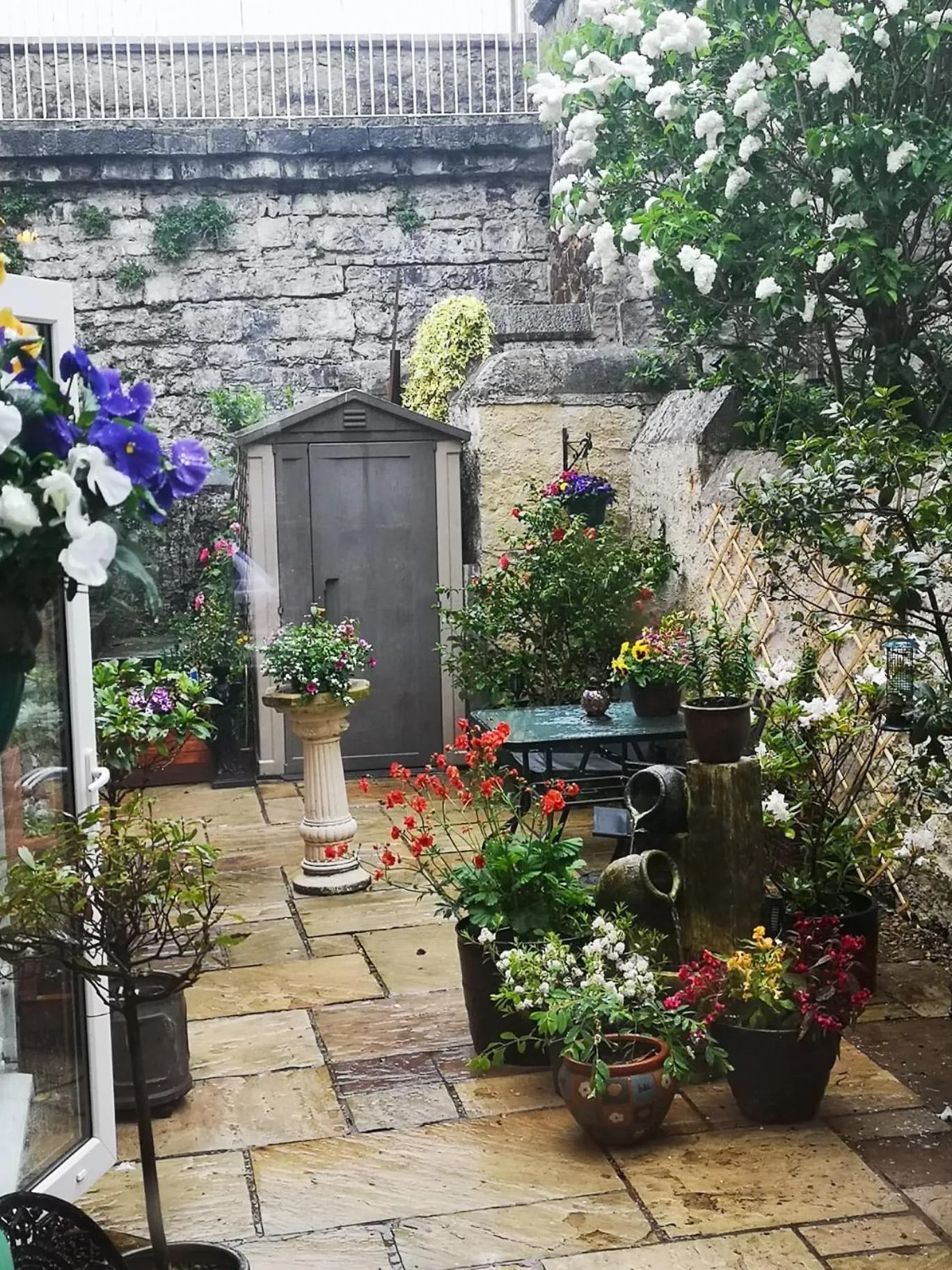 Patio in Victoria House Room Only Accommodation