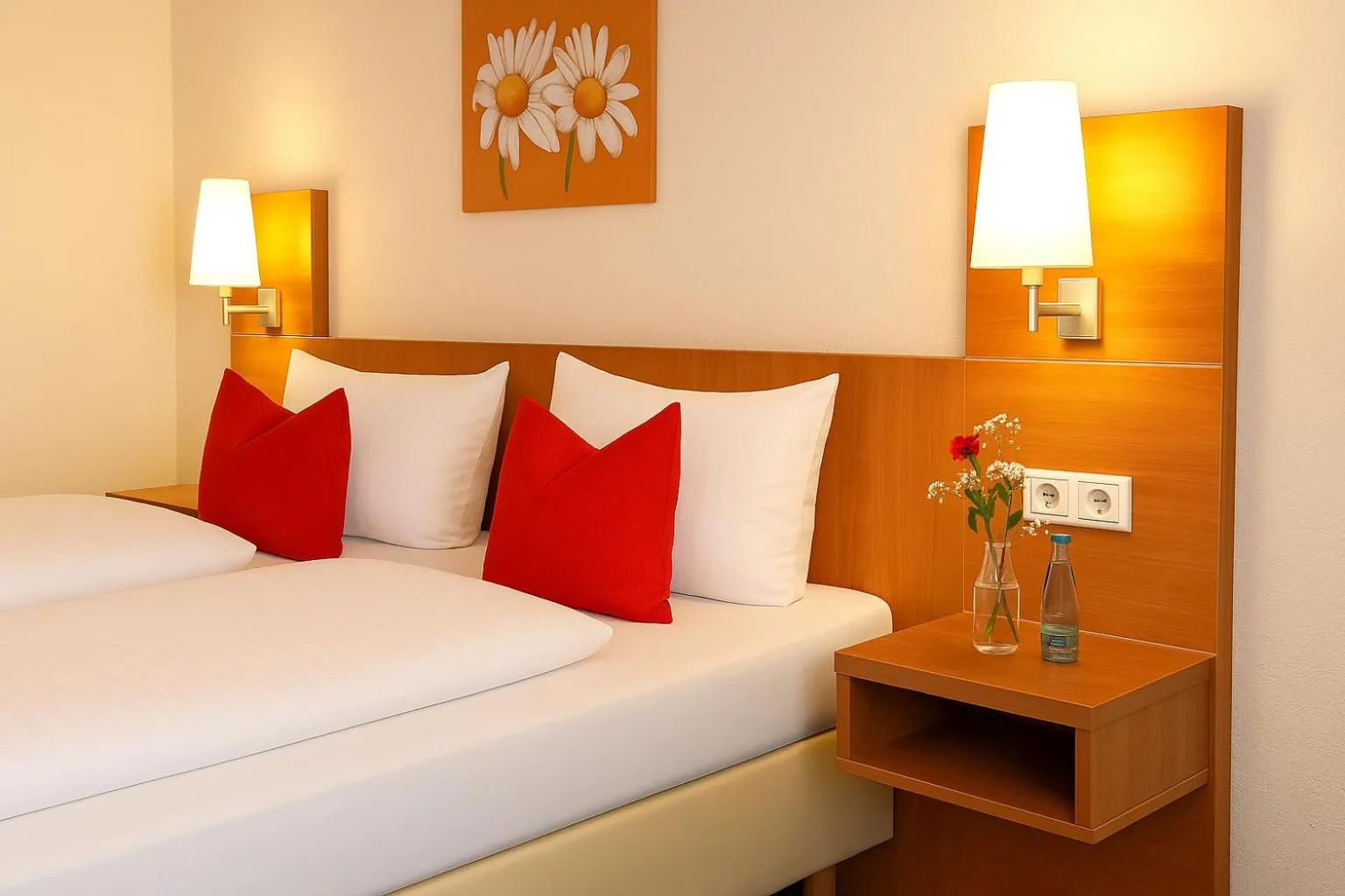 Bed in Hotel-Restaurant Zum Kirschbaum