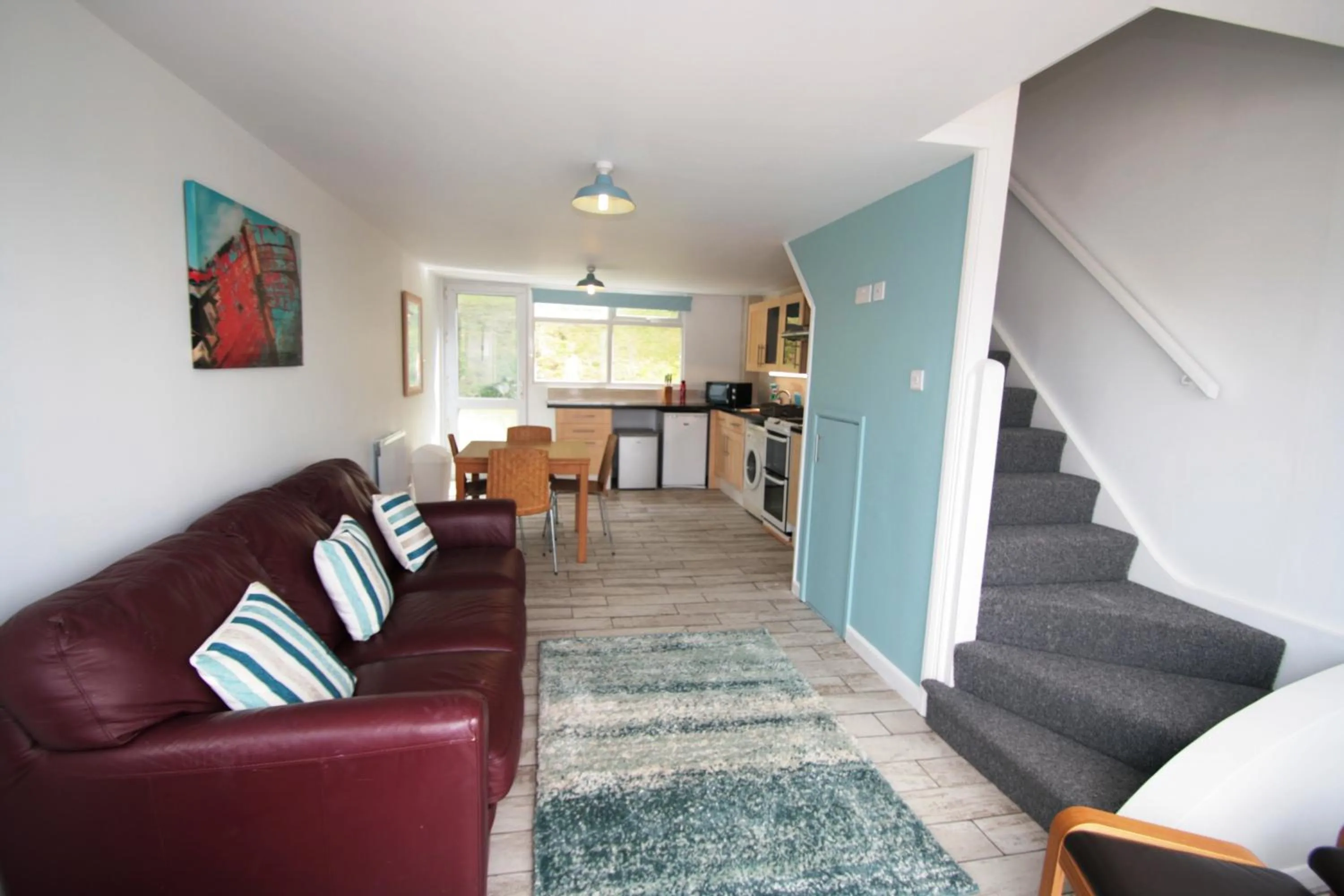 Living room in Freshwater Bay Holiday Cottages